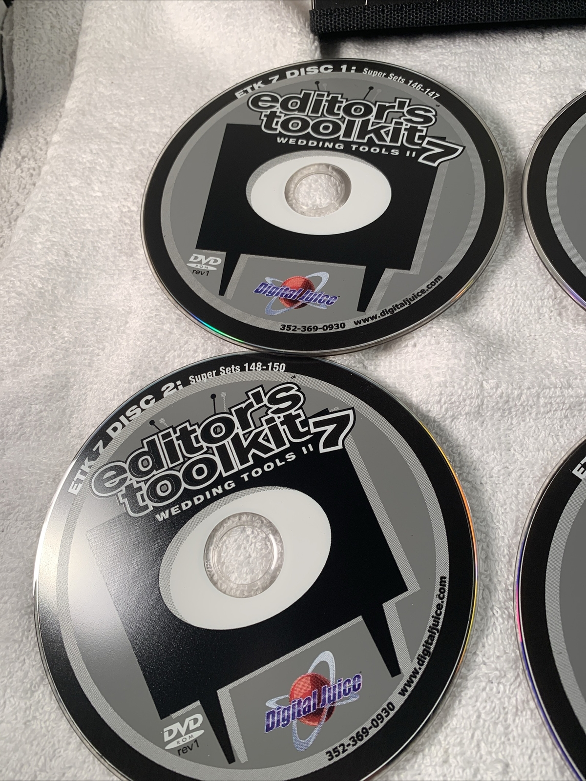 Digital Juice Editors Toolkit 7 Wedding Tools Rare 8 DVD Disc Boxset Disc Mint