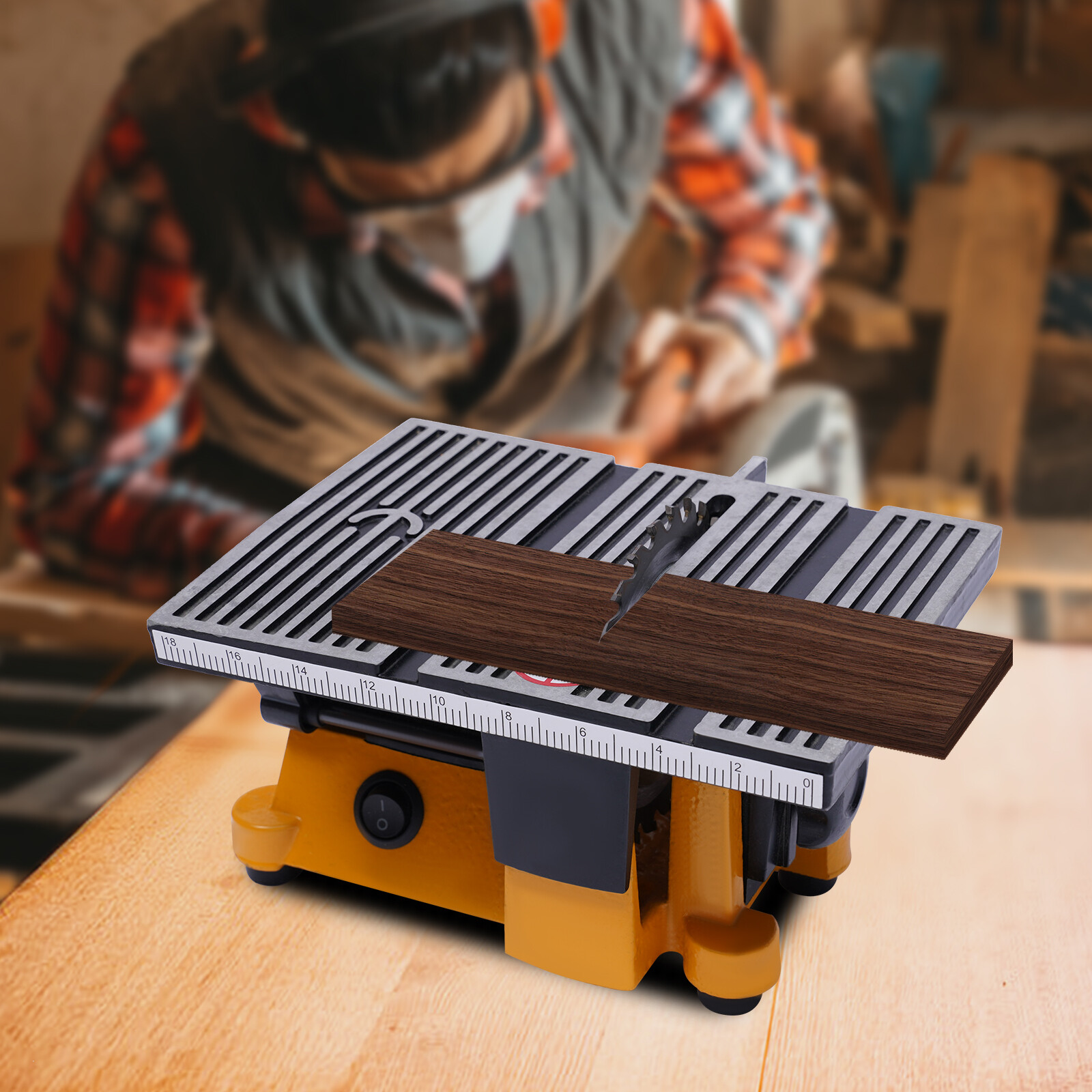4" Mini Electric Table Saw Craft Power Tool Hobby DIY Metal Wood Cutting Machine
