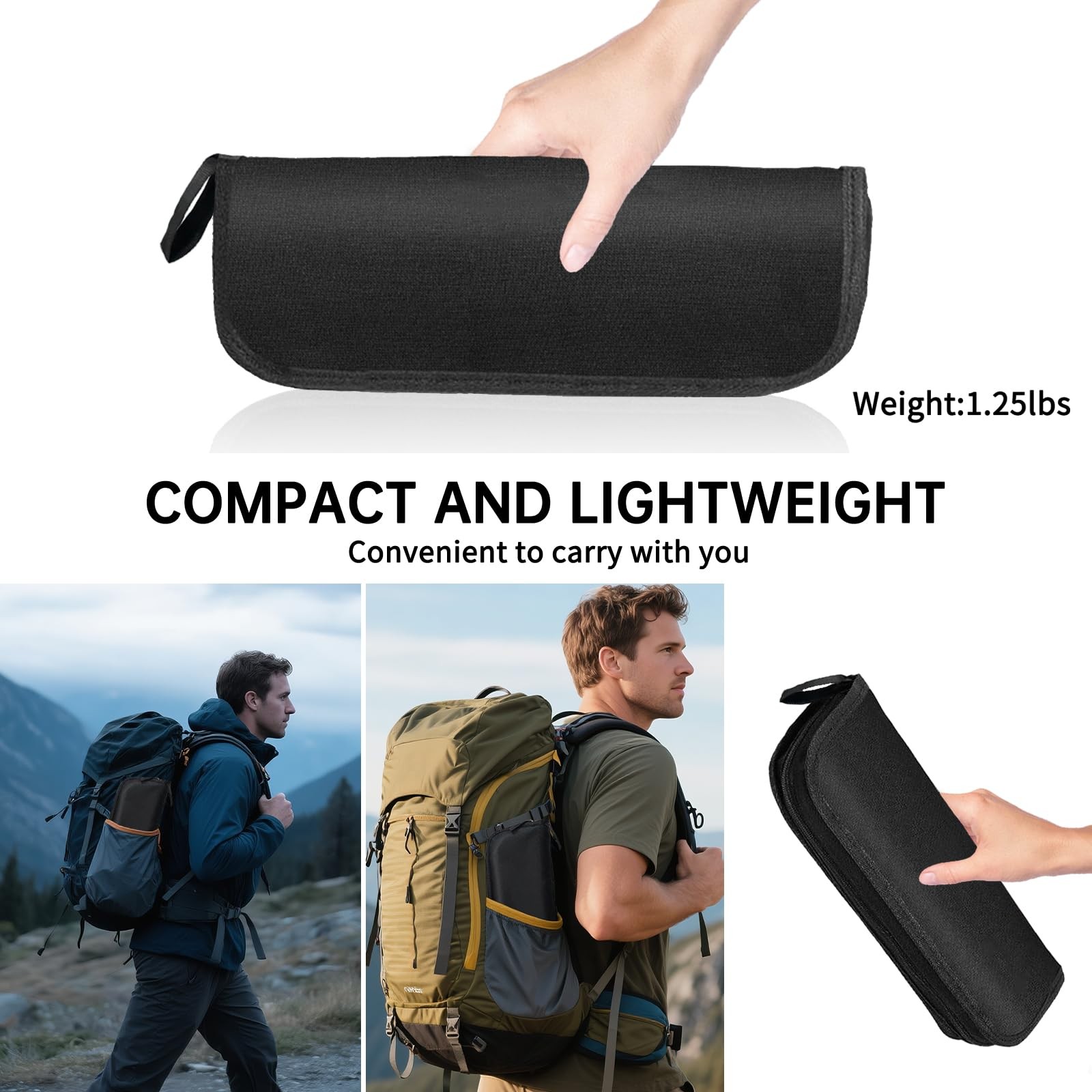 Portable Folding Stool 13 Inch Camping Stool for Adults with Side Pocket, Ult...