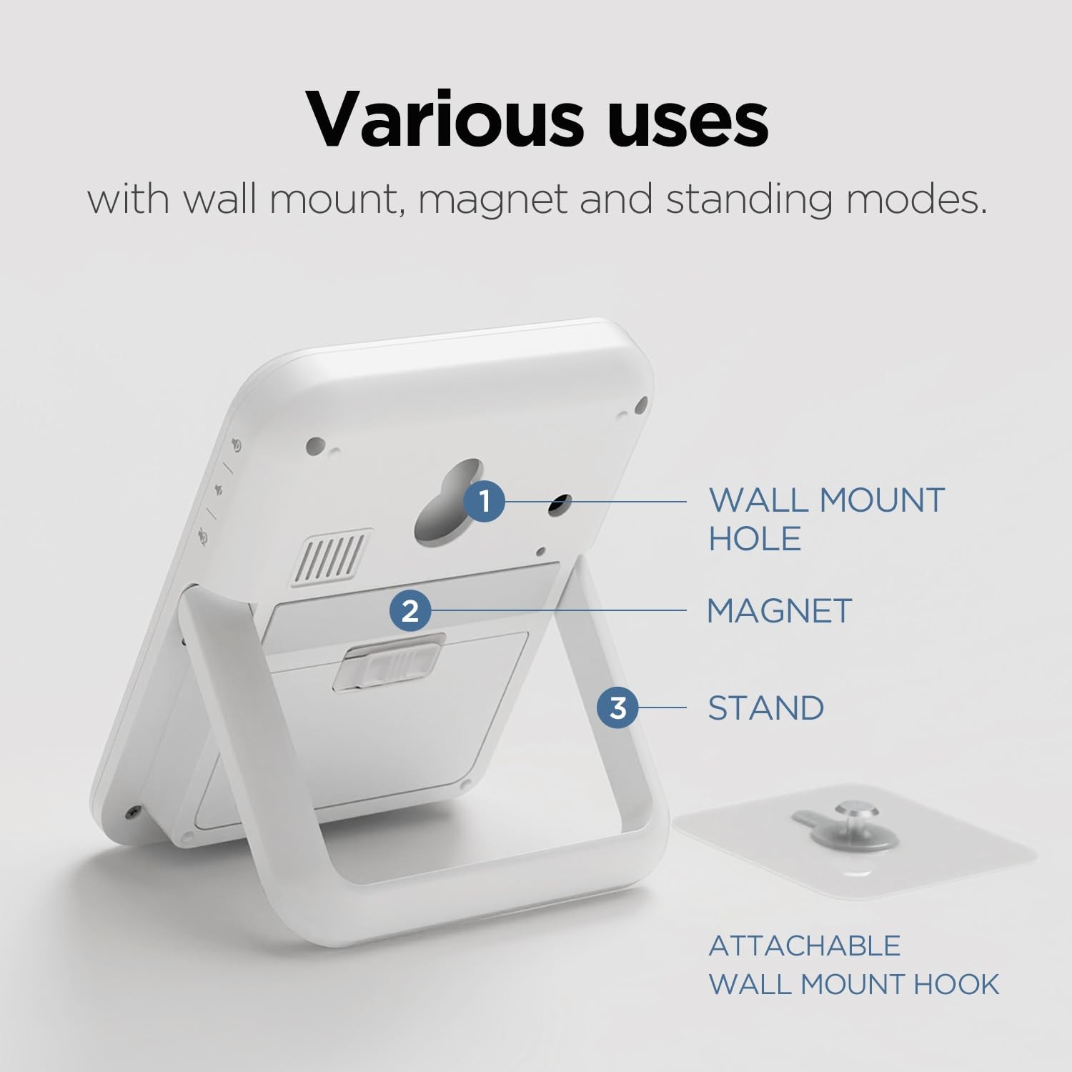 mooas Visual Shower Clock Digital Bathroom Shower Clock Waterproof Shower Tim...