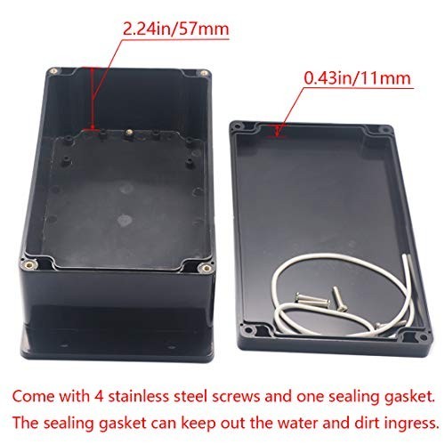Junction Box IP65 Waterproof ABS Plastic Electrical Project Case Power Junction