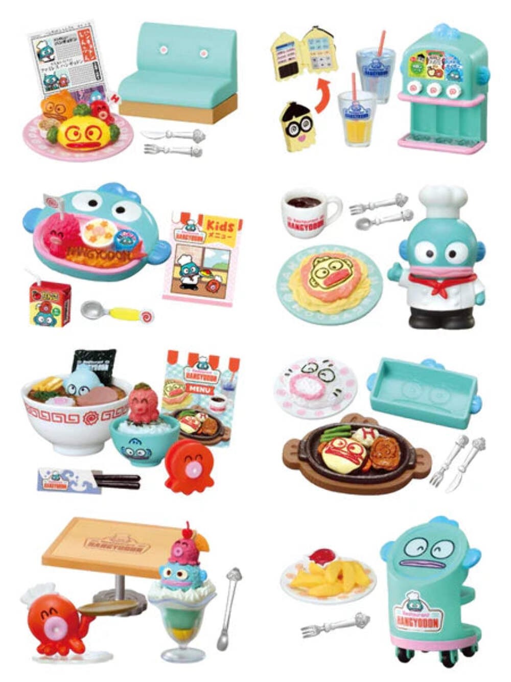 Hangyodon Family Restaurant Re-Ment Blind Box Figure