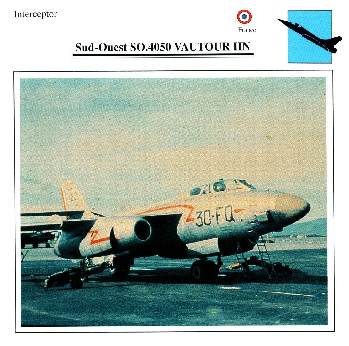 Sud -Ouest SO.4050 Vaultour IIN Edito Service Warplane Air Military Card France