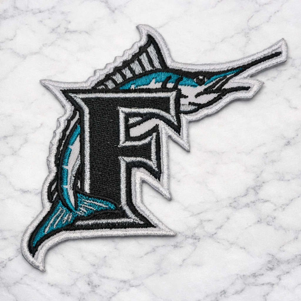 FLORIDA MARLINS MLB Embroidered Iron/Sew On Patch 2"X4" FREE SHIPPING