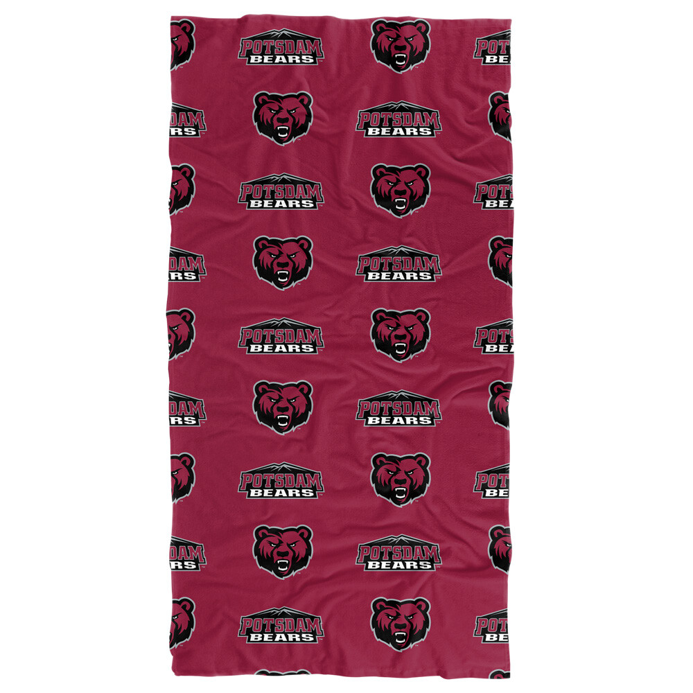 State University of New York at Potsdam Beach Towel/Bath Towel, 30"x60" Logo
