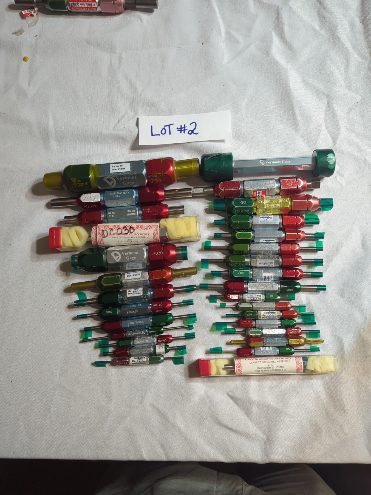 Mixed Lot Of 30 Vermont Go NoGo Pin Gages Many Special Gages (B16)