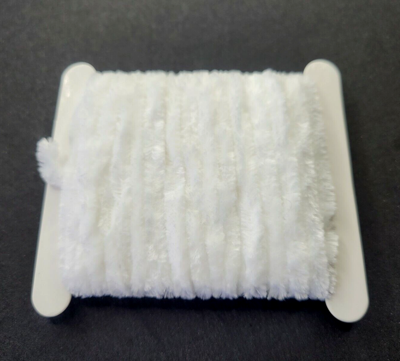 CHENILLE - SNOW WHITE - Medium - 5 Yard Pack - Fly & Jig Tying Material - NEW!