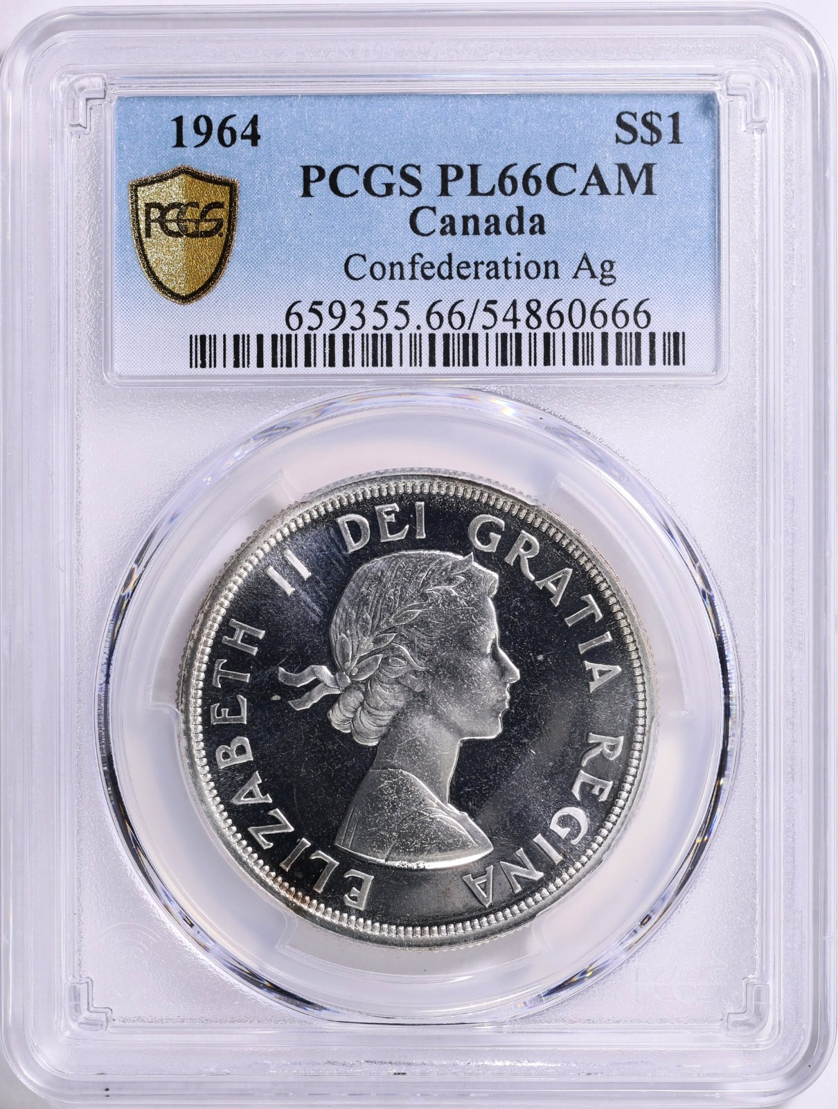 1964 Canada Silver Dollar PCGS PL66CAM Cameo PL 66 CAM