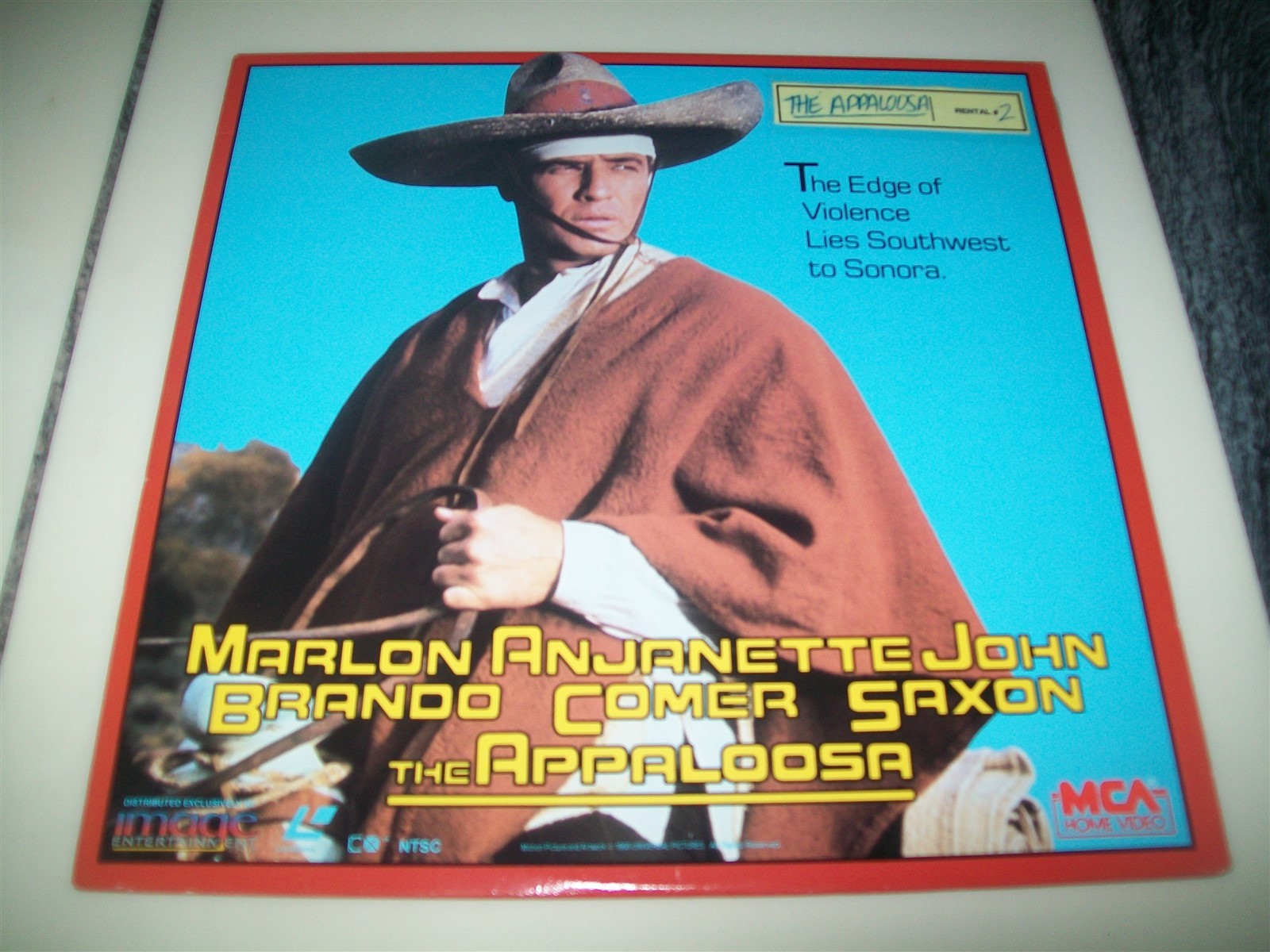THE APPALOOSA Laserdisc LD VERY GOOD CONDITION MARLON BRANDO STARS GREAT FILM