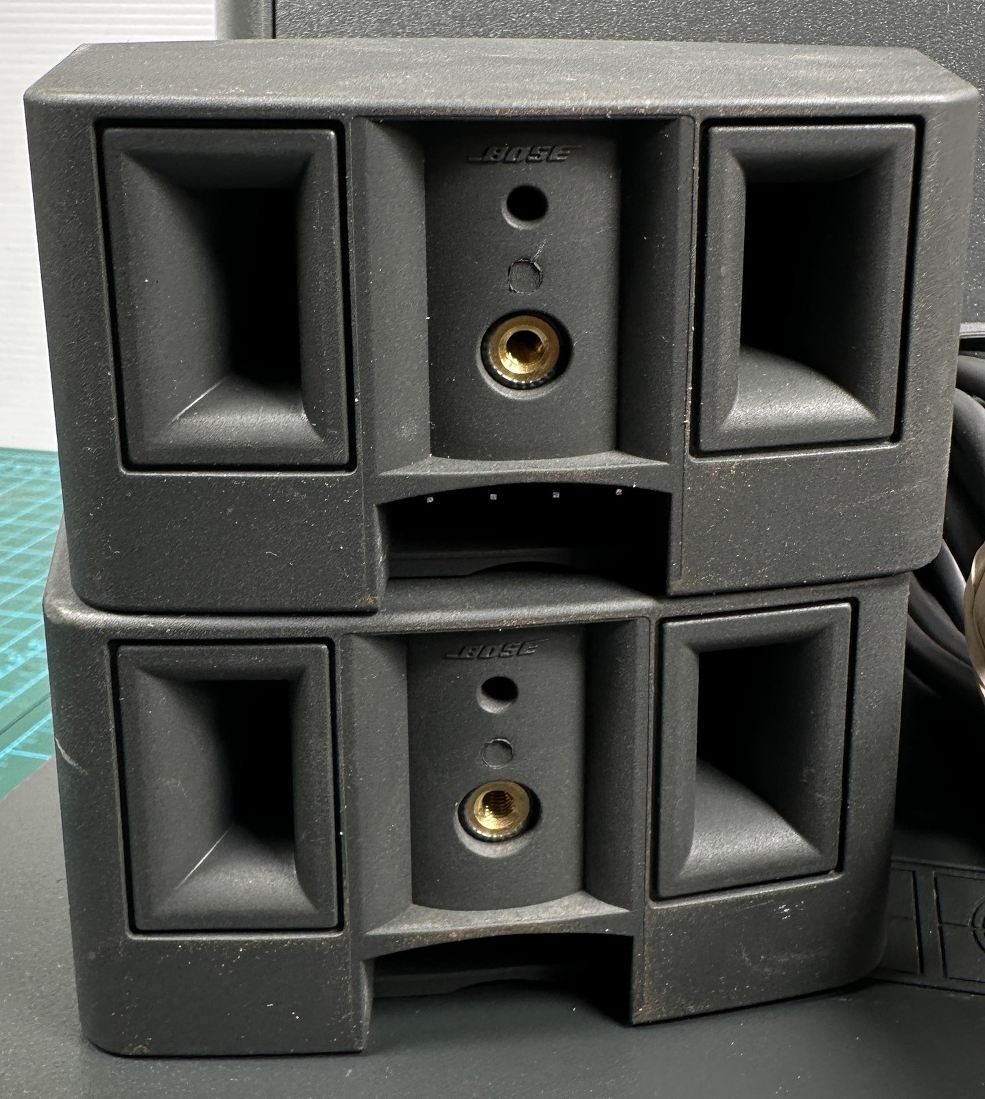 3Home Theater Speaker System 2.1 Channel Subwoofer Cables Remote TESTED WORKING