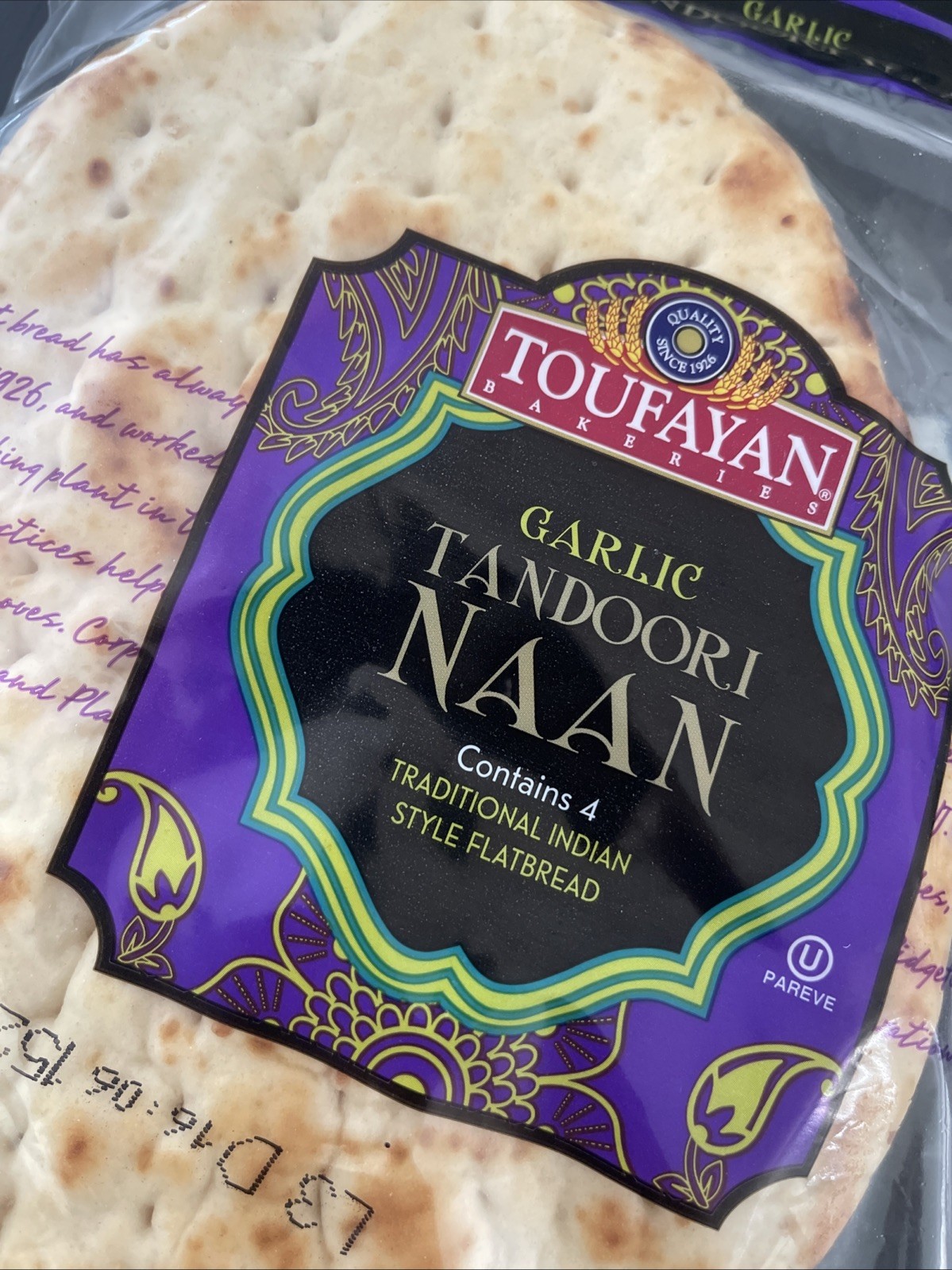 Toufayan Original Tandoori Naan 2 Pack