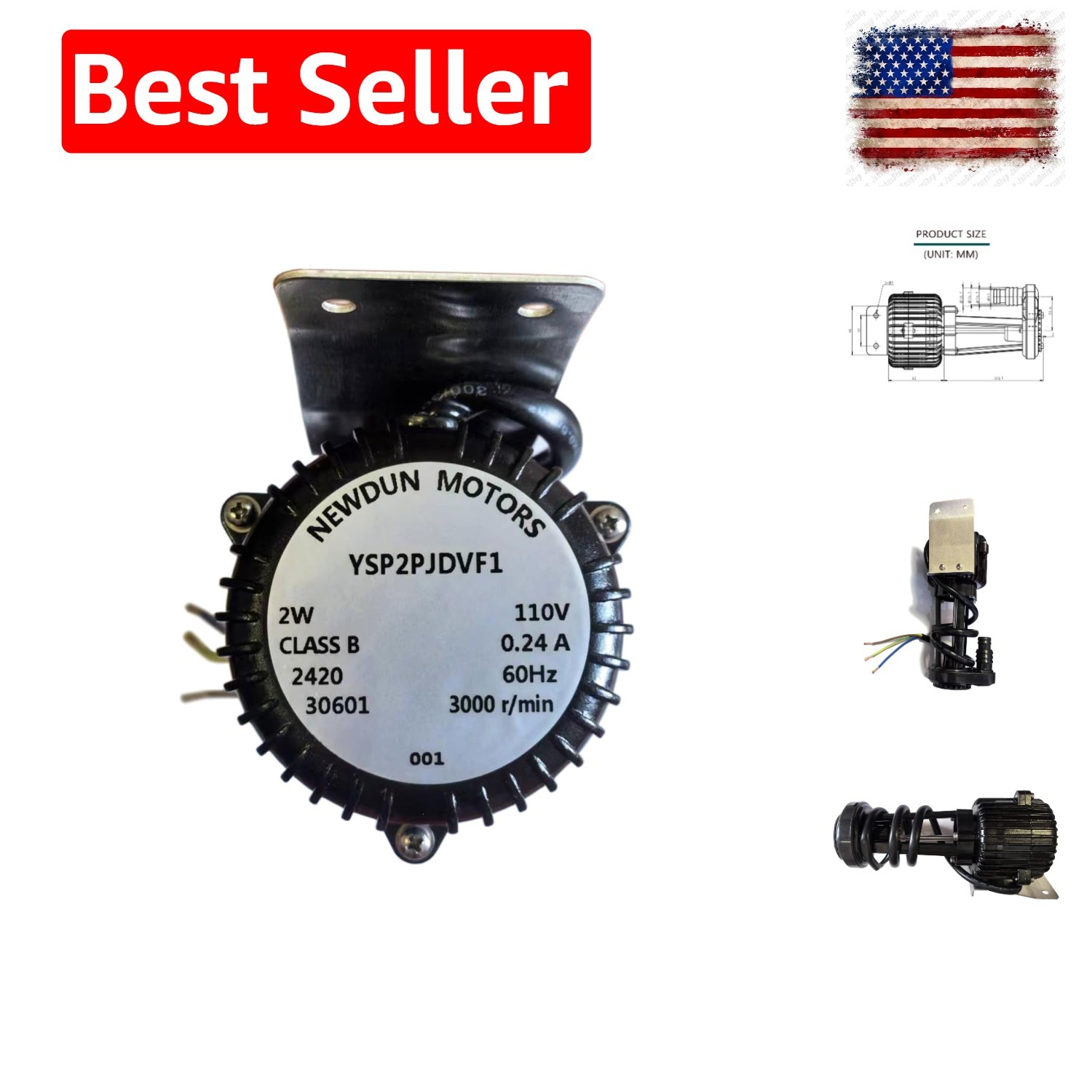 New Upgraded Commercial Ice Maker Water Pump,Ice Machine Water Pump ,110V 2W