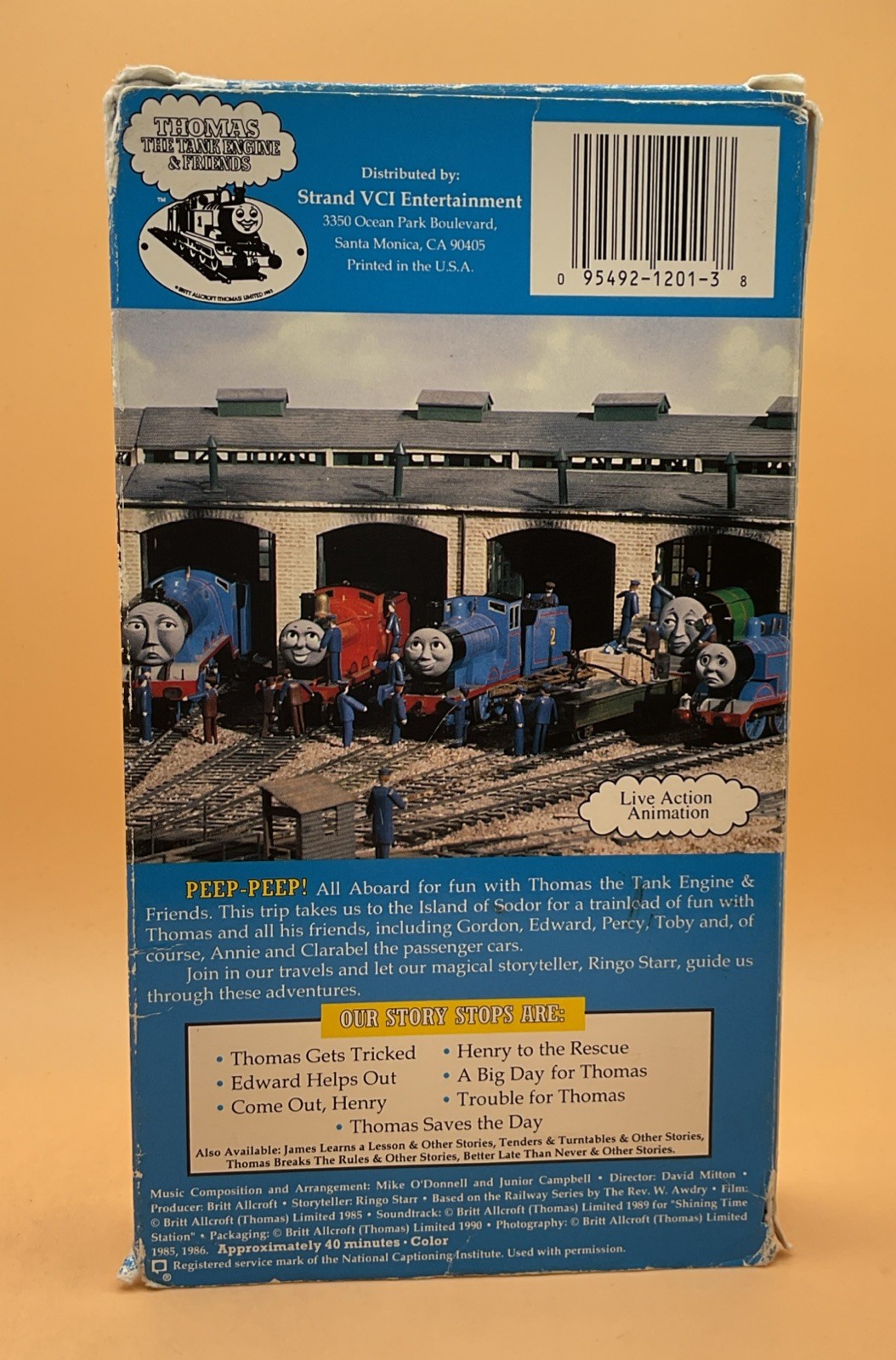 Thomas the Tank Engine & Friends - Thomas Gets Tricked VHS 1992 Ringo Starr