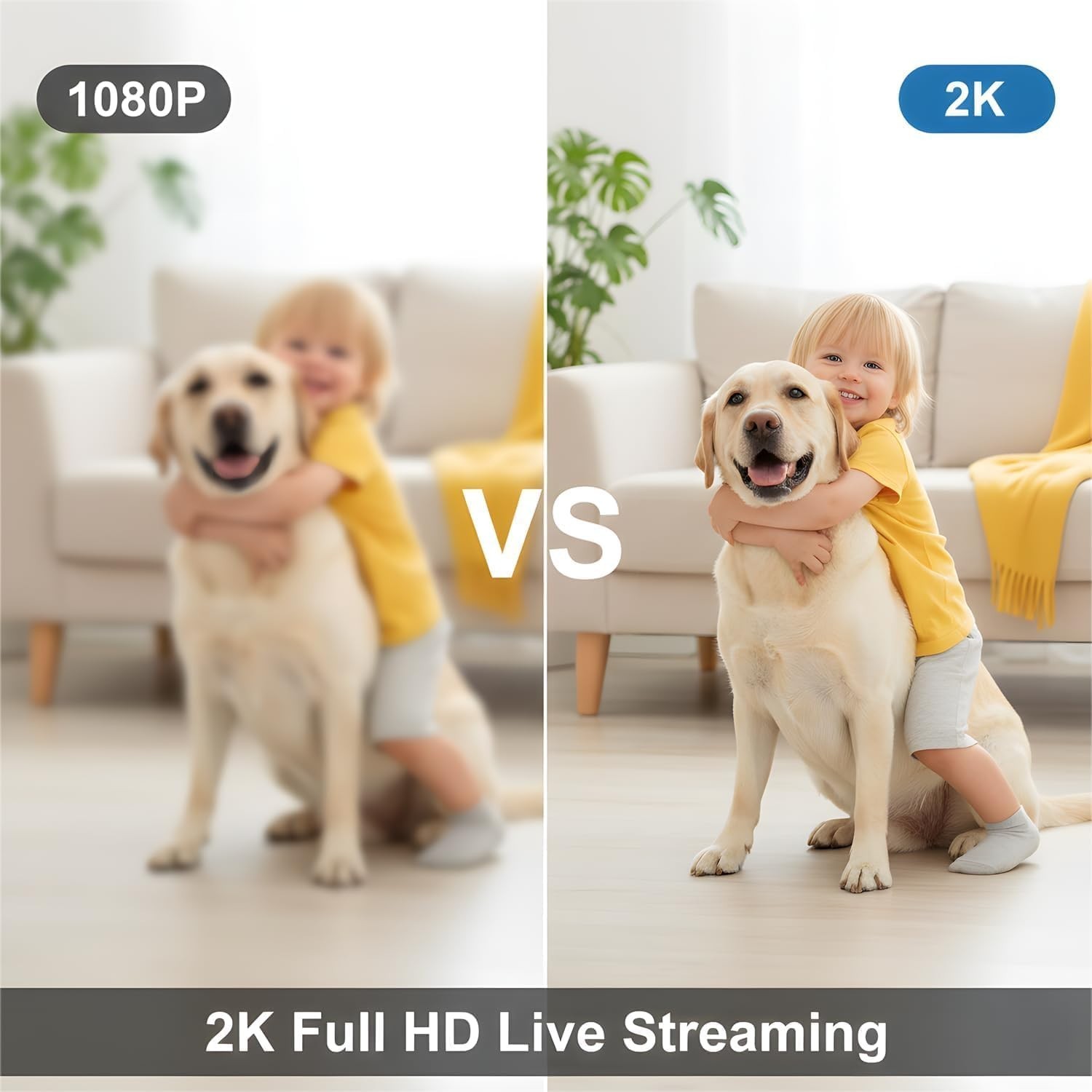Versatile Wireless Surveillance: 2K Camera with Night Vision & Cloud Recording