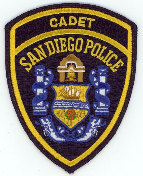 CALIFORNIA CA SAN DIEGO POLICE CADET NICE SHOULDER PATCH SHERIFF