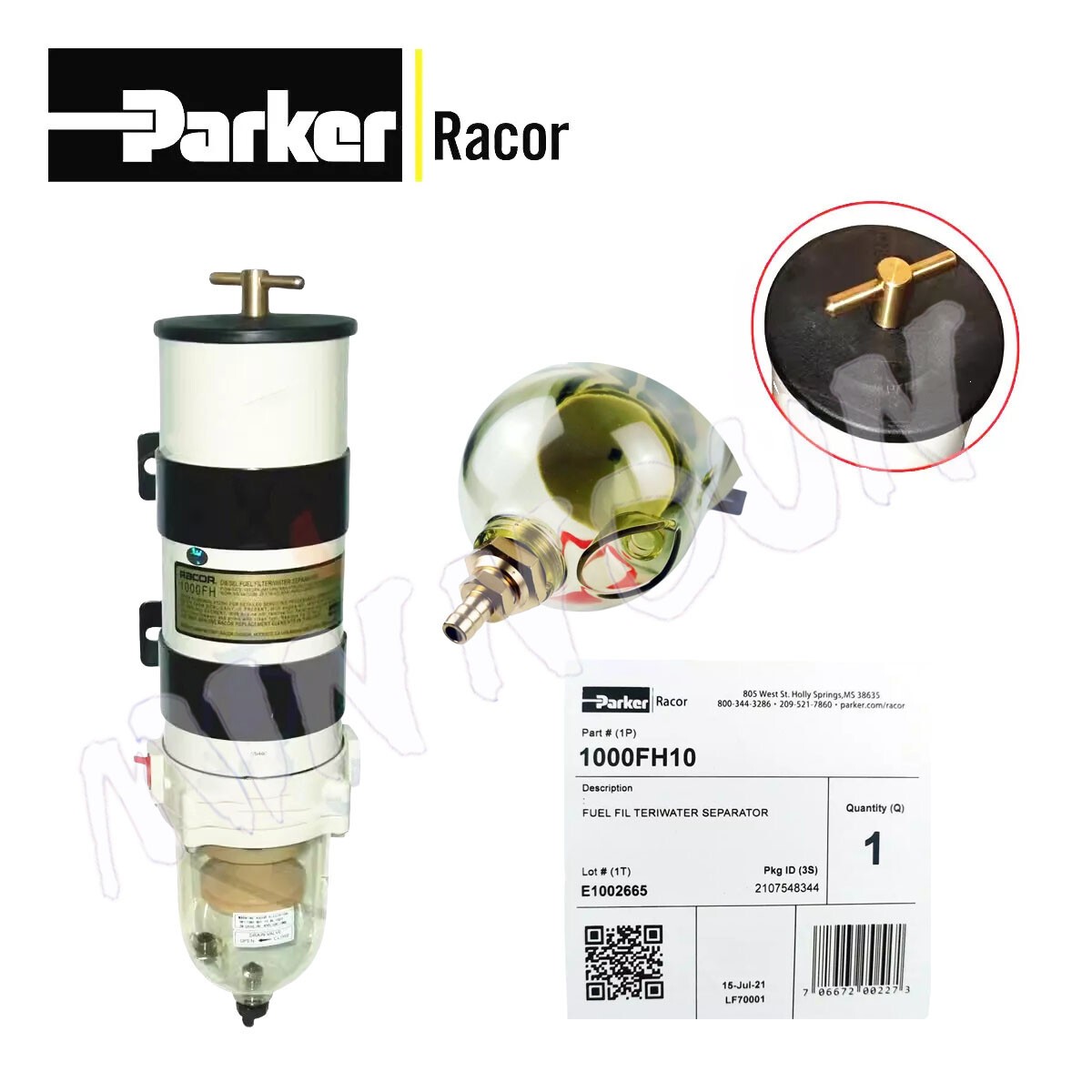 NEW 1pcs Parker Racor 1000FH10 Fuel Filter/Water Separator Filter in box