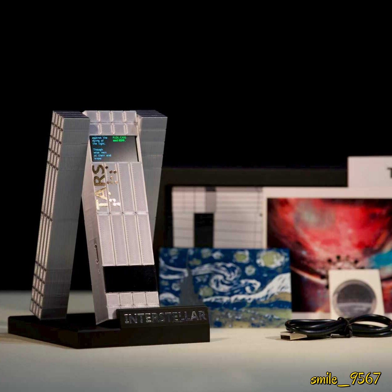 Interstellar TARS Robot Collectible Movie Merch With Screen Movie-Accurate Gift