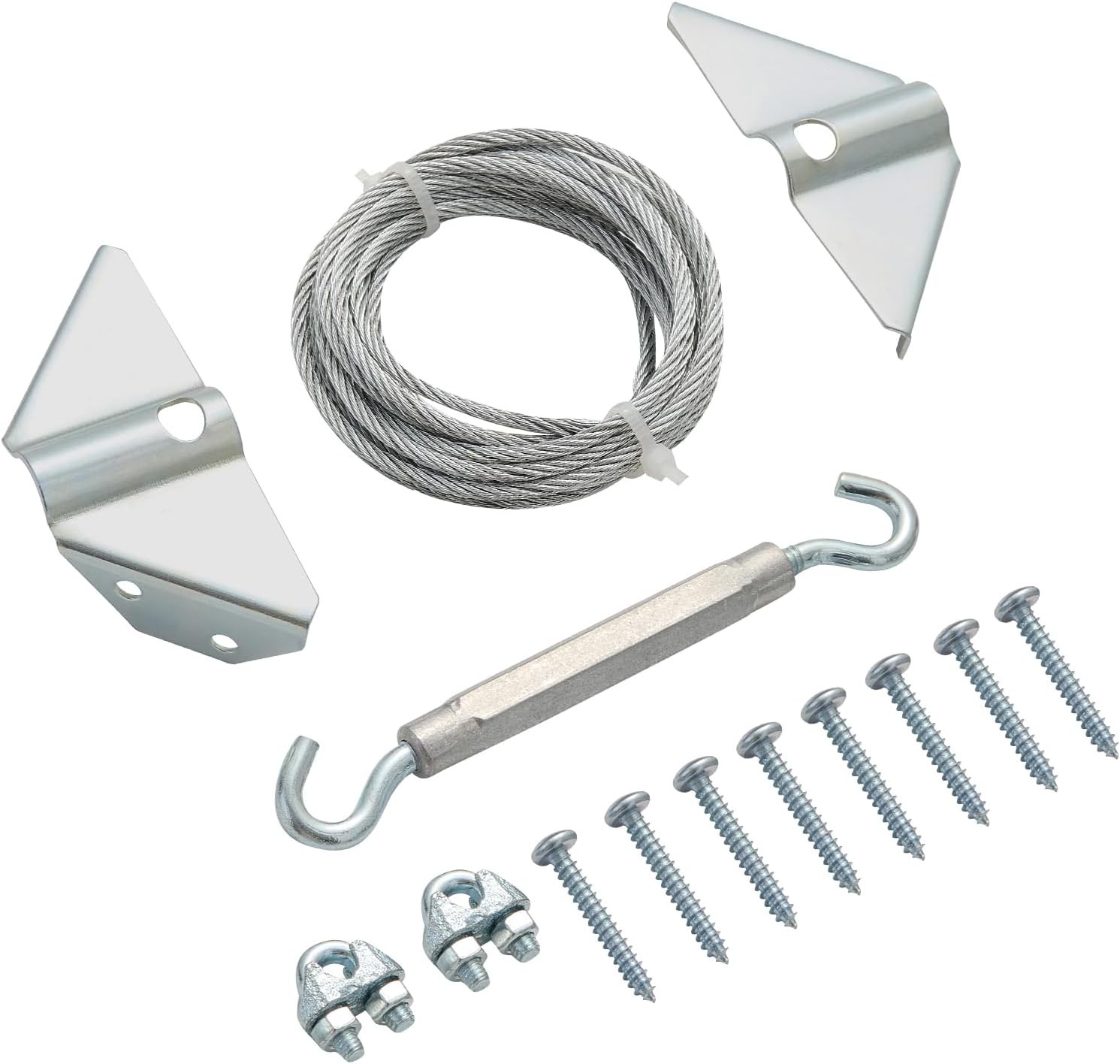 Heavy Duty Anti Sag Gate Kit 1 Pack, Adjustable Gate Hardware with Anti Tip Kit,