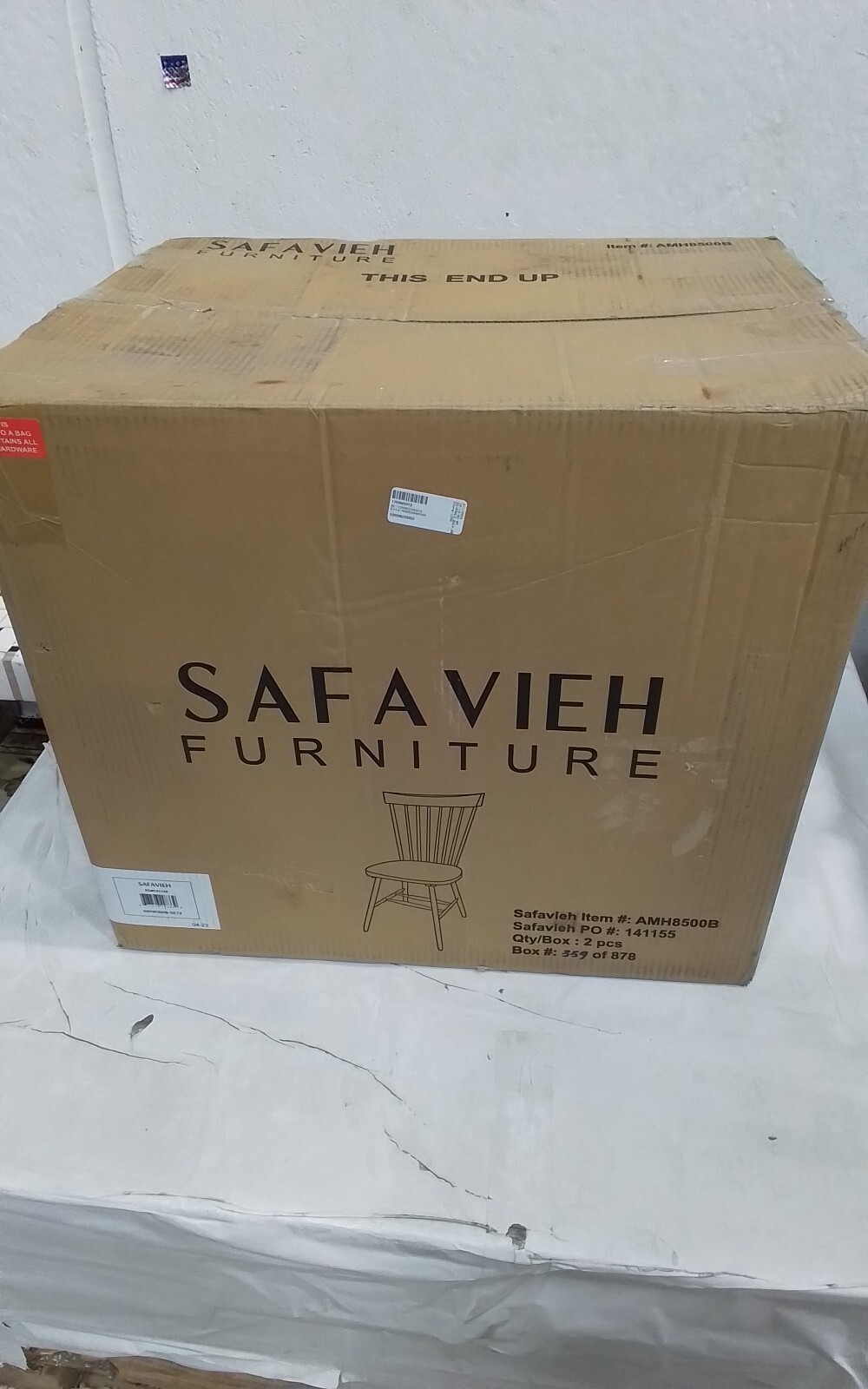 Safavieh PARKER SPINDEL SIDE CHAIR, Reduced Price 2172750777 AMH8500B