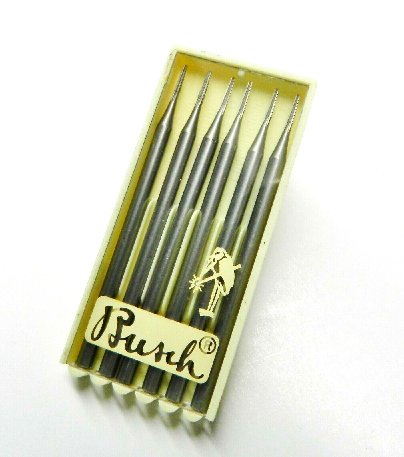 Busch Jewelry Bur Figure 23 Jewelers 007 Cone Square Bur Pack of 6 Burs 0.7mm