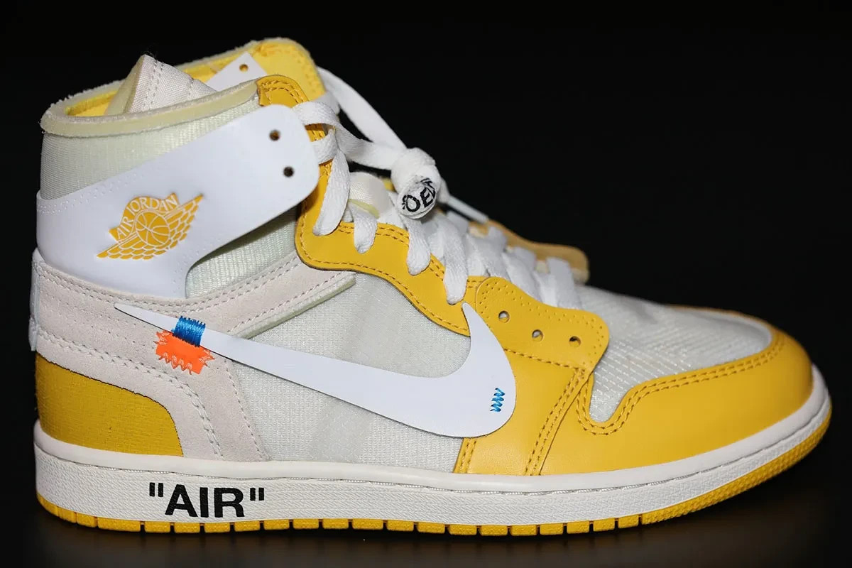 Off-White x Jordan 1 “Canary Yellow” Men's Size US 7-12