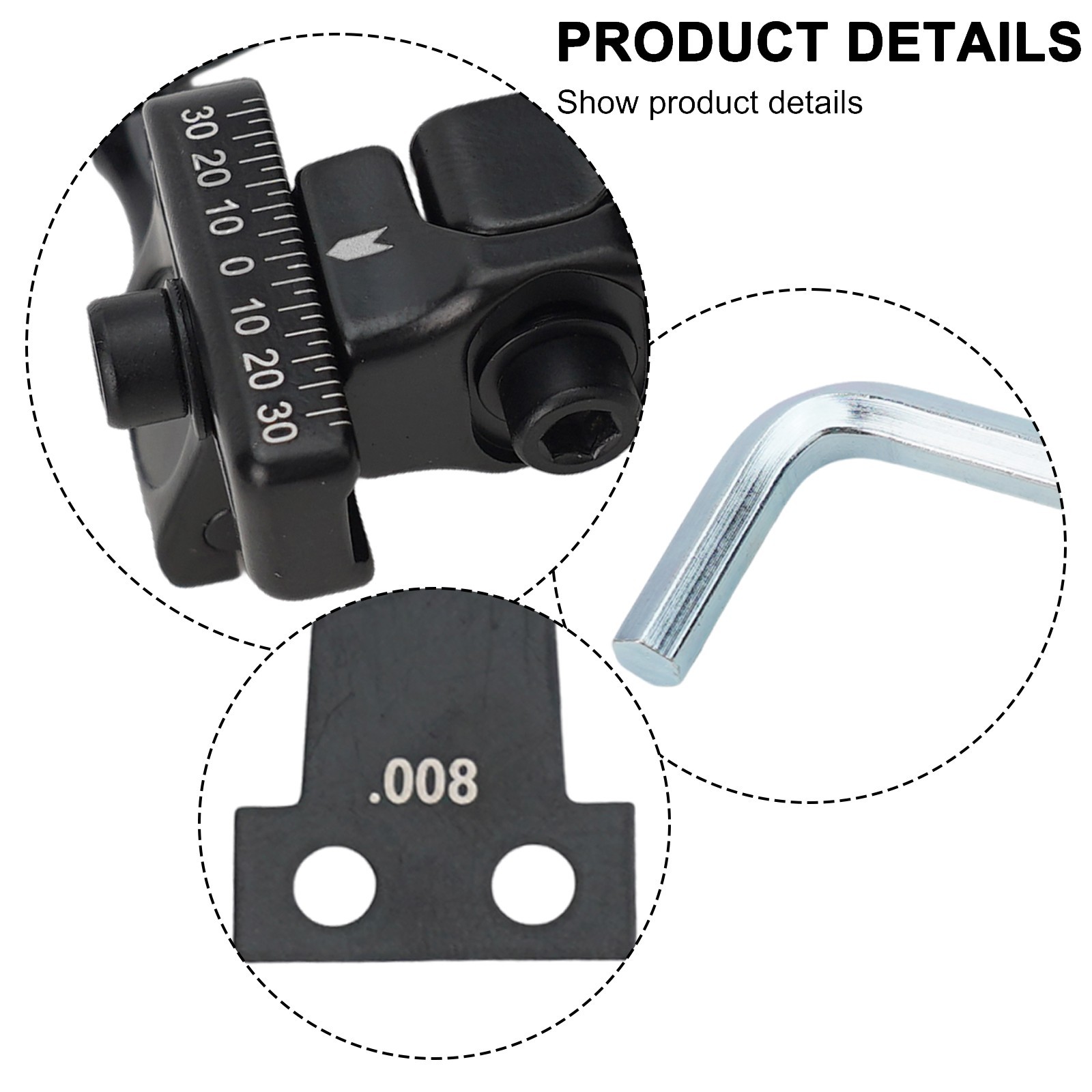 High quality steel plate arrow rest with clear scale for precise adjustments