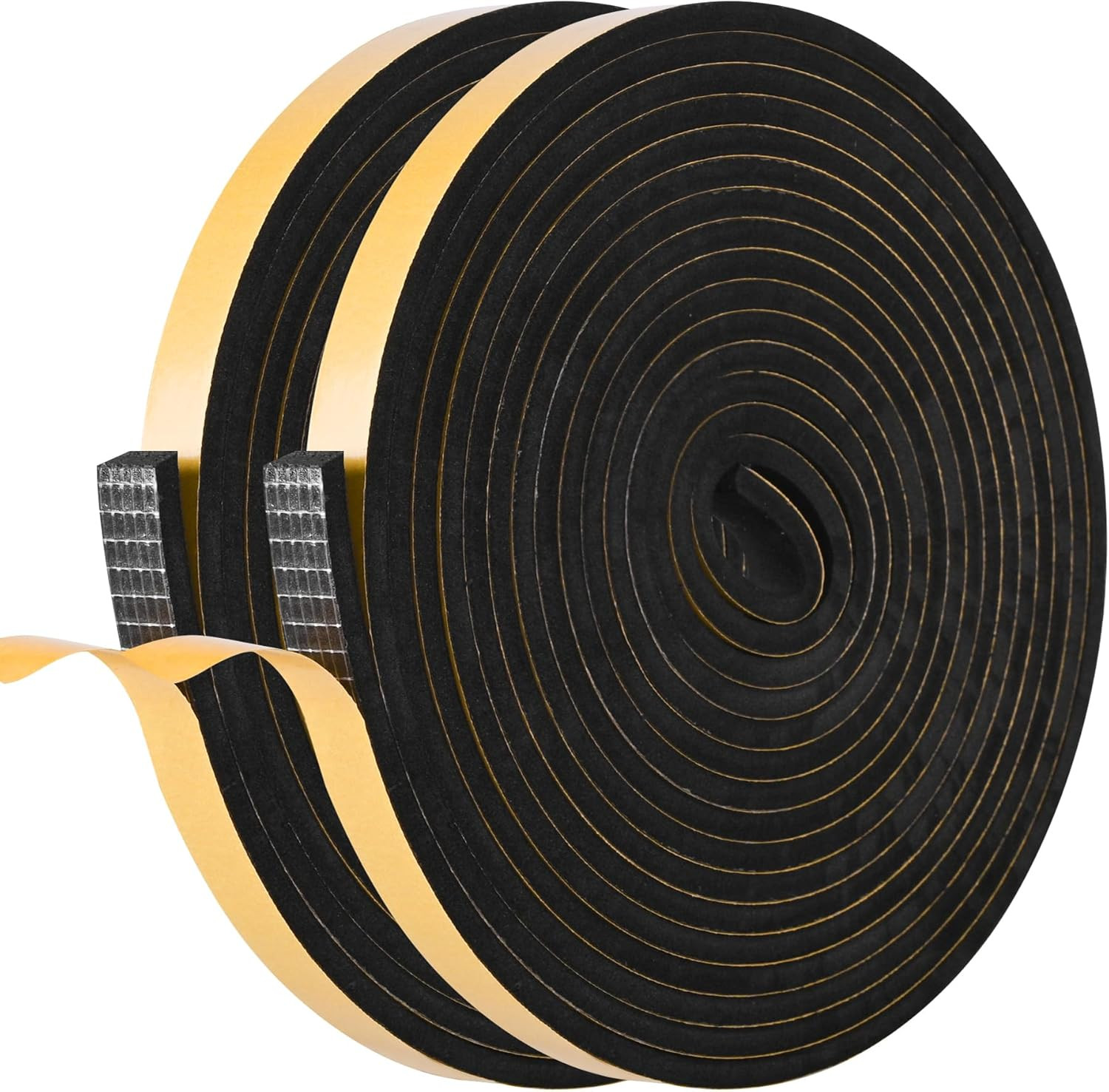 Self Adhesive Foam Tape Weatherstrip 1/4In X 1/4In X 33Ft High Density Foam Insu
