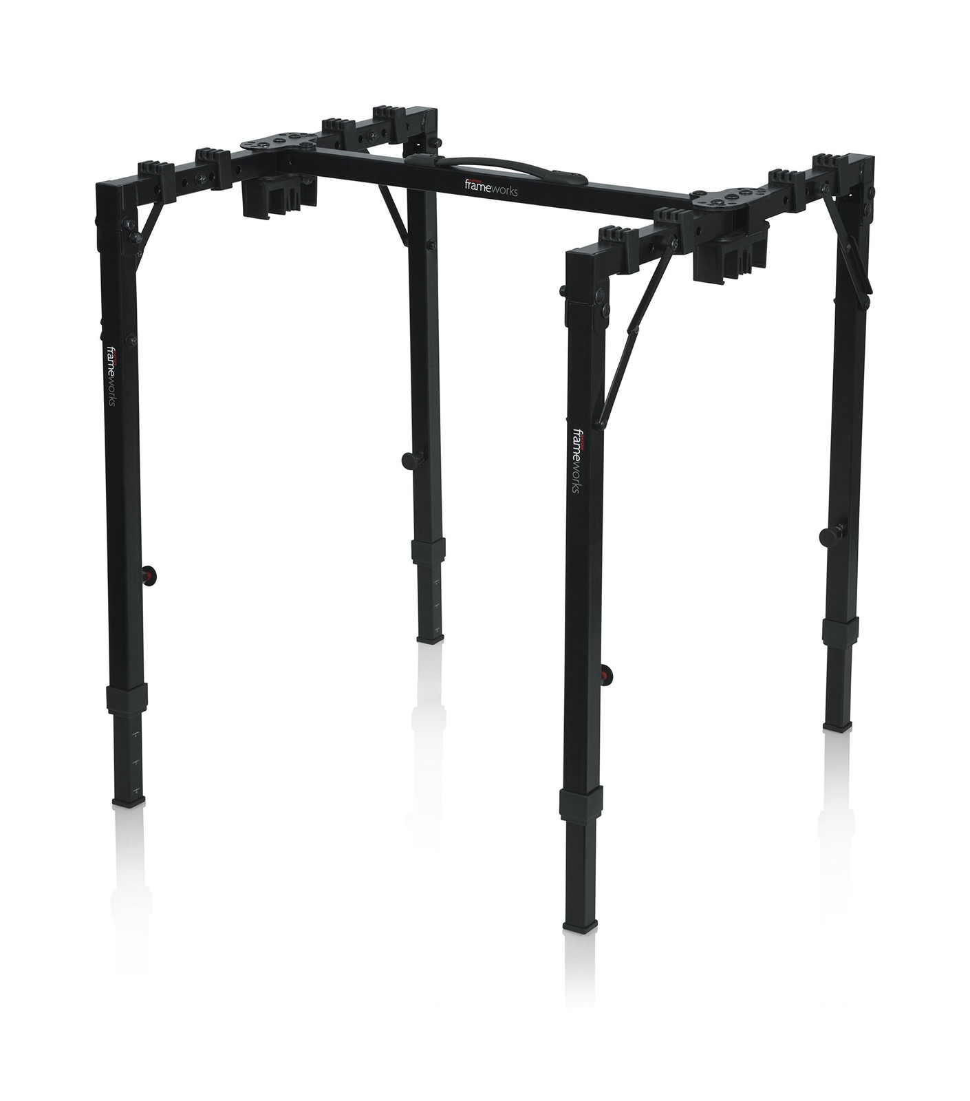 Gator Frameworks Adjustable T-Stand Folding Workstation or Keyboard Stand; We...