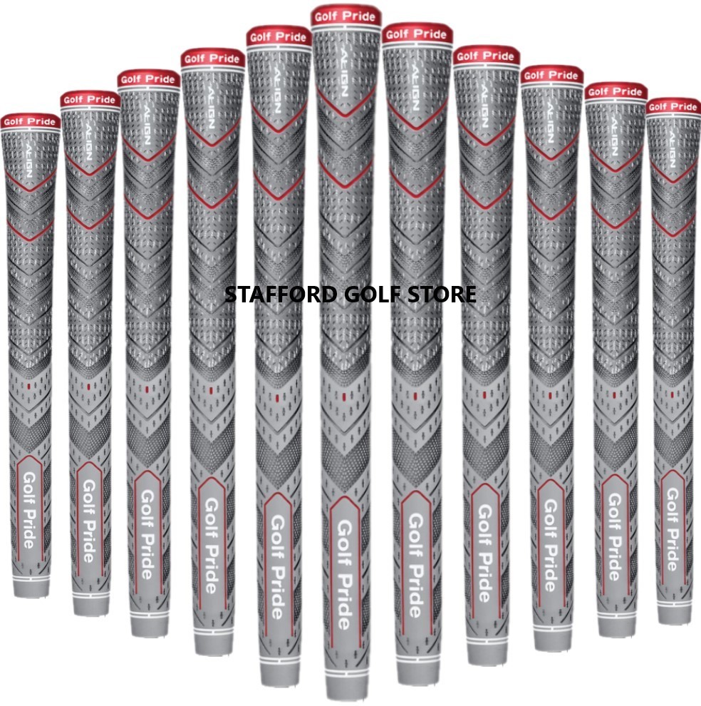 GOLF PRIDE MCC PLUS4 ALIGN GOLF GRIPS HYBRID CORD STANDARD MIDSIZE .600 CORE RIB