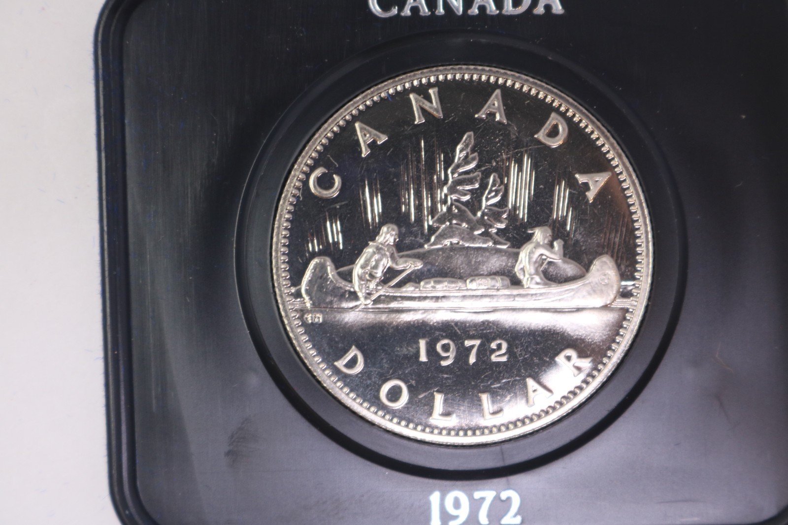 1972 Canada Uncirculated Dollar Coin Voyageur