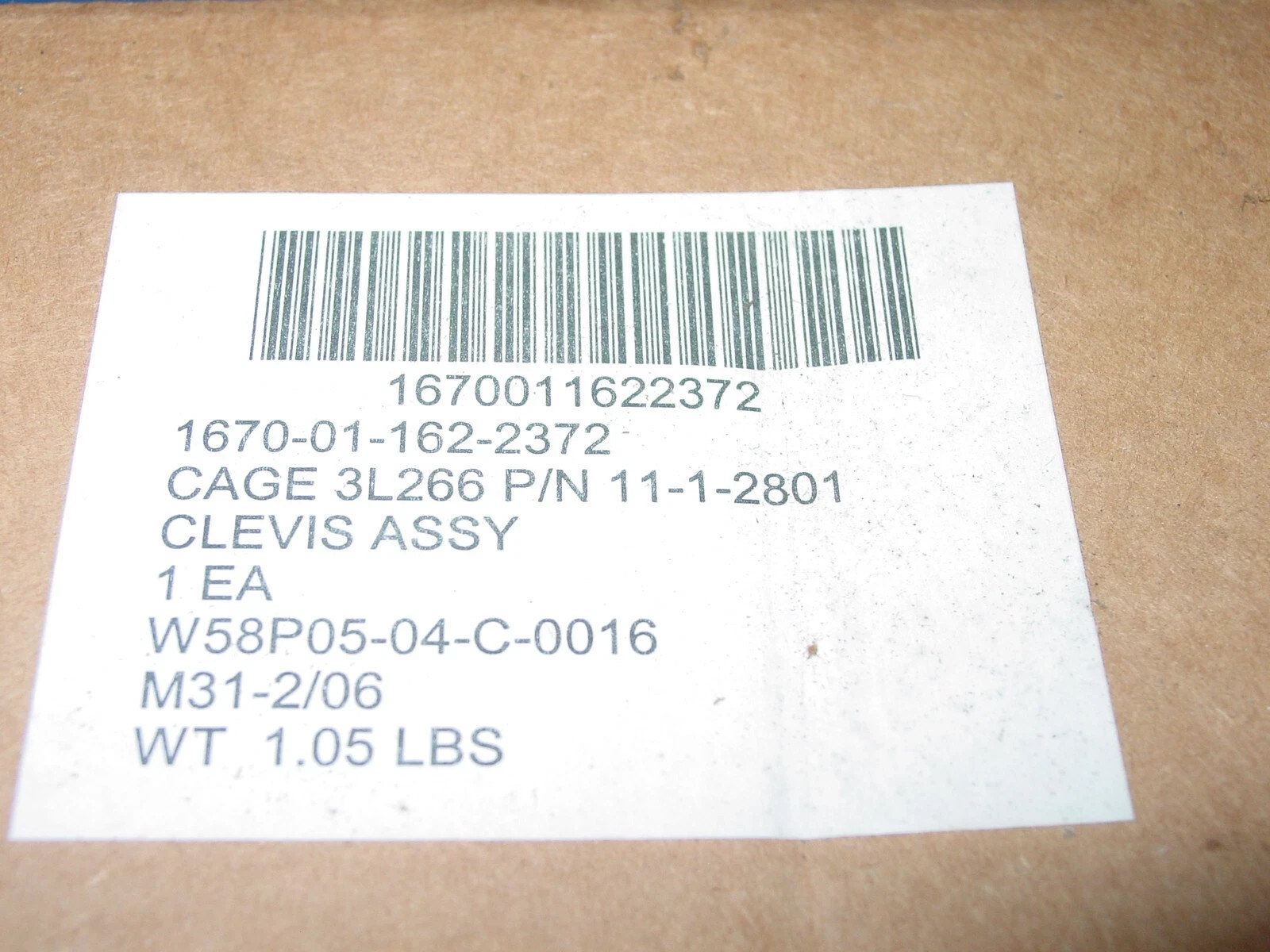 Clevis Assembly USGI NOS 2 Each