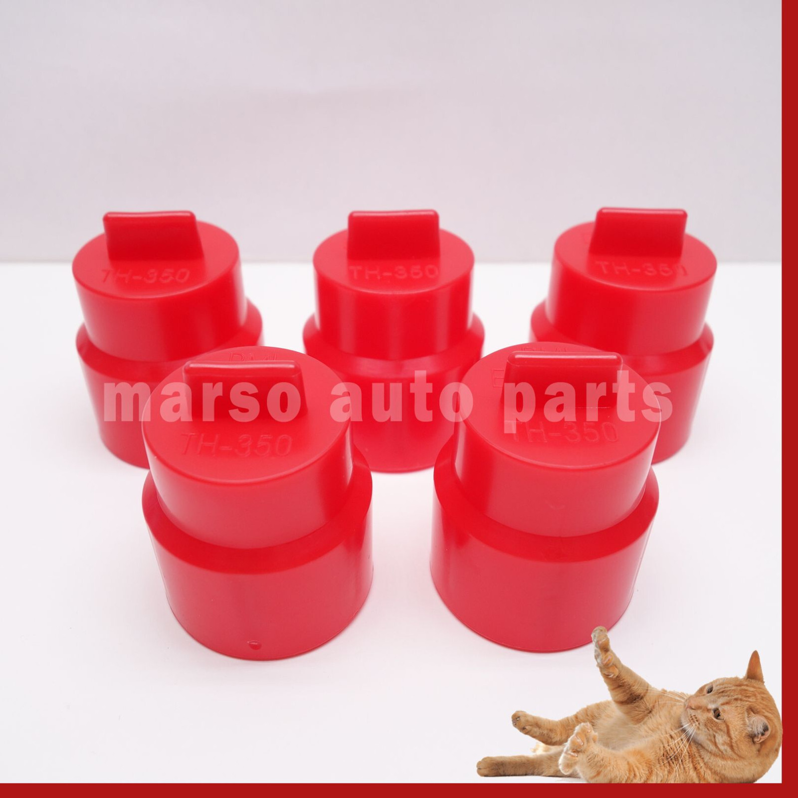 5pc -TH350 Transmission Tail Shaft End Cap Plug C4 200-4R 700R4 4L60E Powerglide