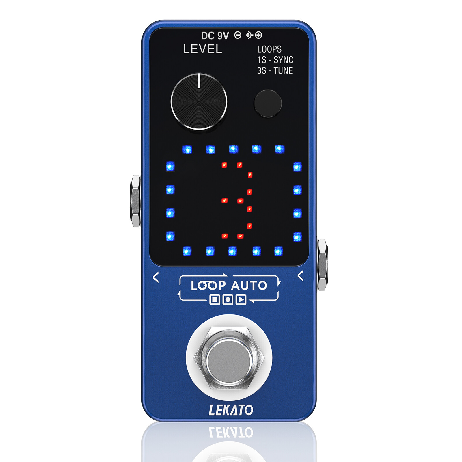 LEKATO Guitar Looper Pedal with Tuner & LED Screen, SYNC Recording Function
