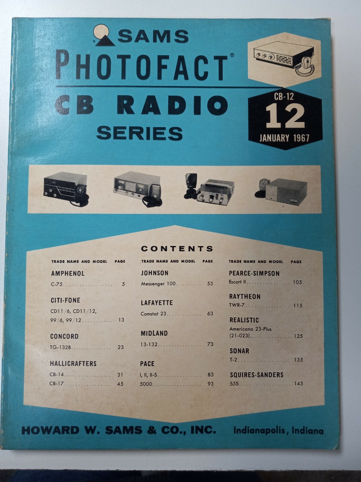 Sams CB Photofact Service Manual CB Radio CB-12
