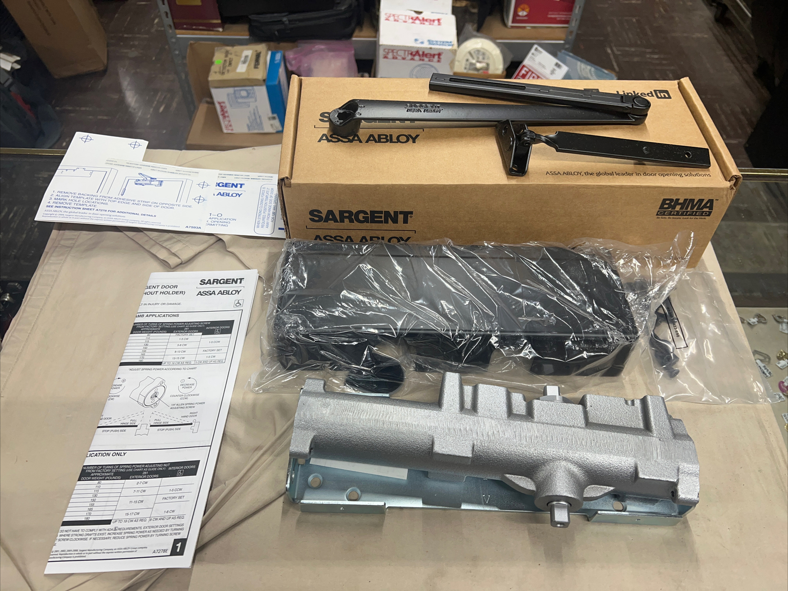 Assa Abloy Model 281 Power Glide Hydraulic Door Closer BSP LH