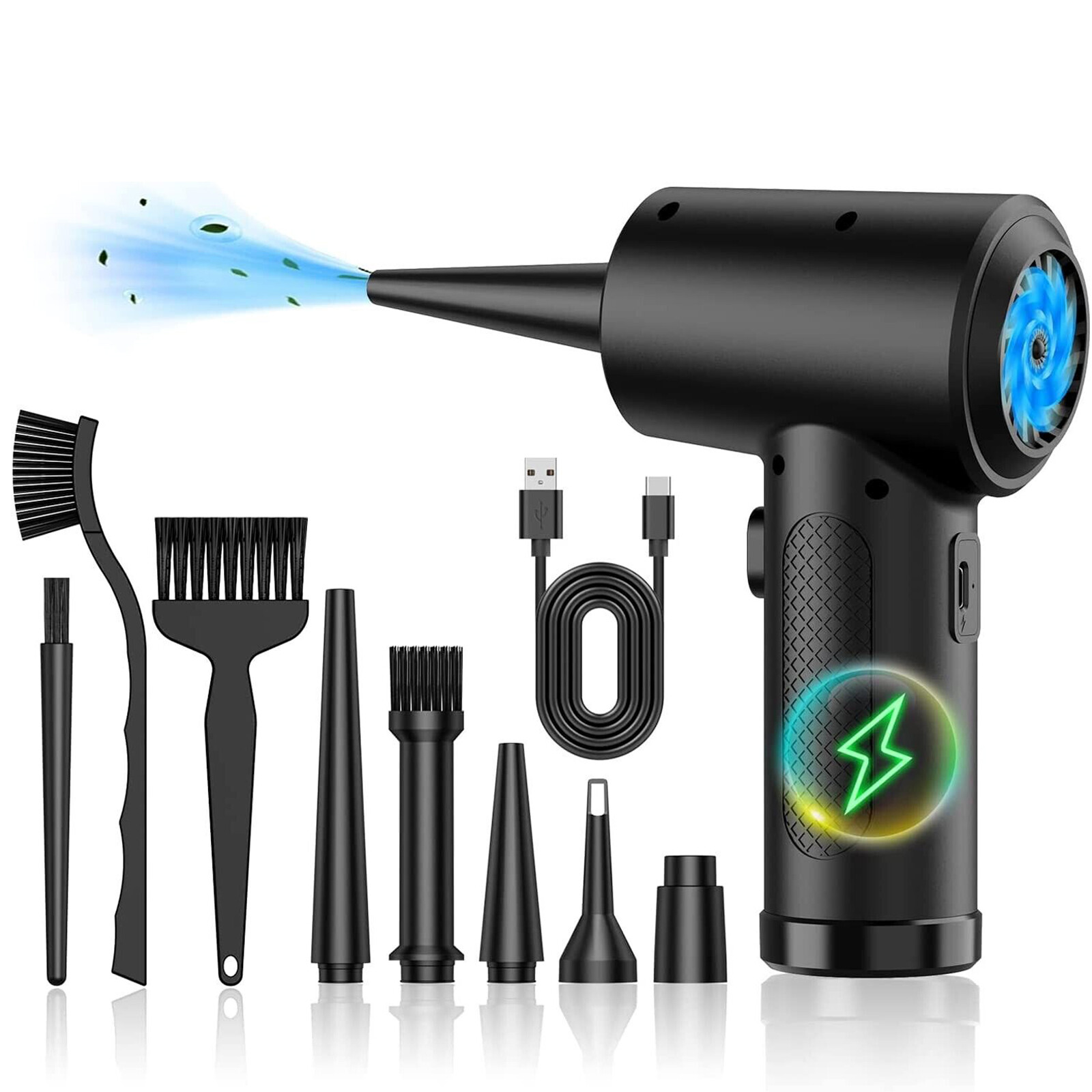 55000RPM Electric Cordless Mini Air Duster Blower for Computer Car Cleaning