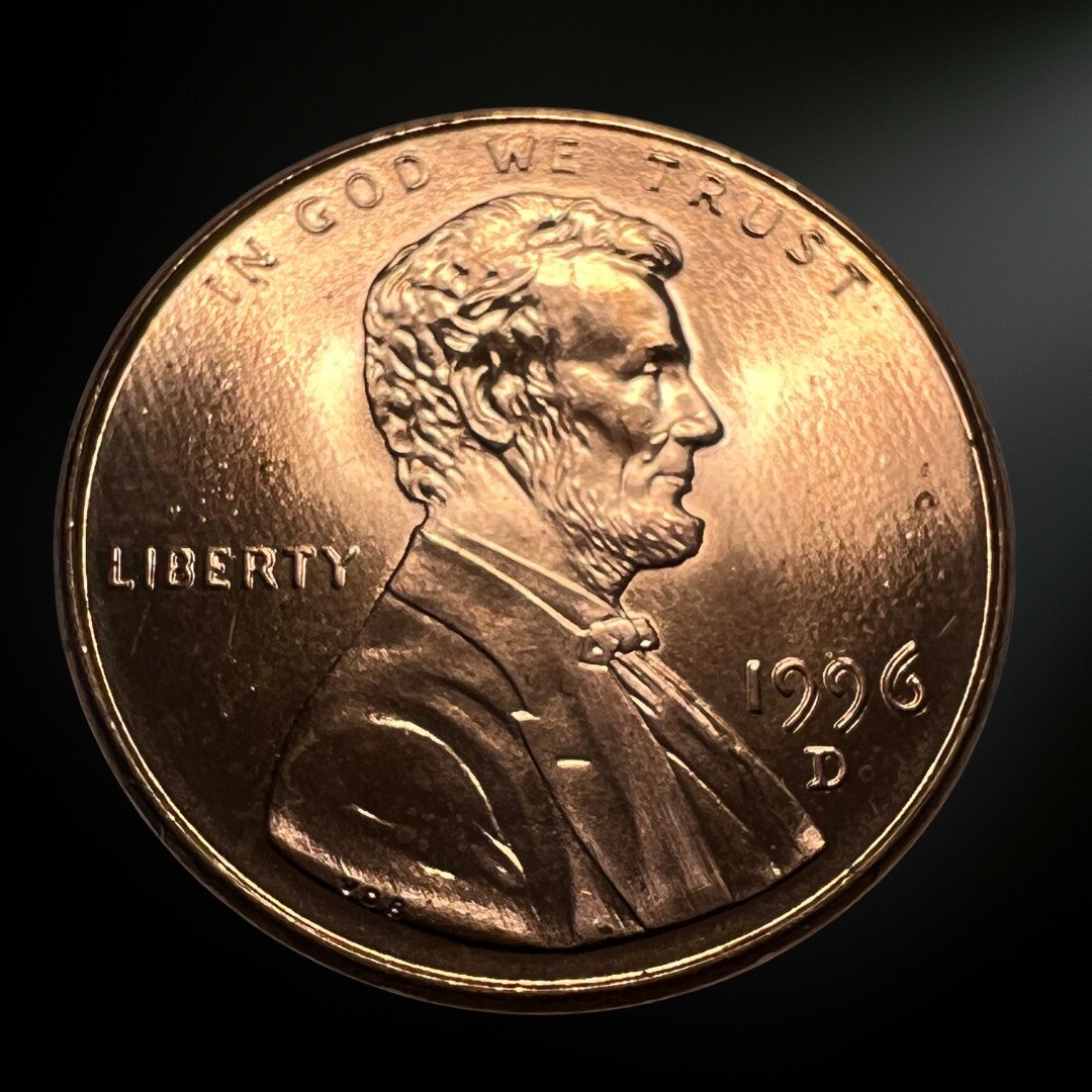 1996-D Lincoln Memorial Penny BU RED Brilliant Uncirculated Denver Mint