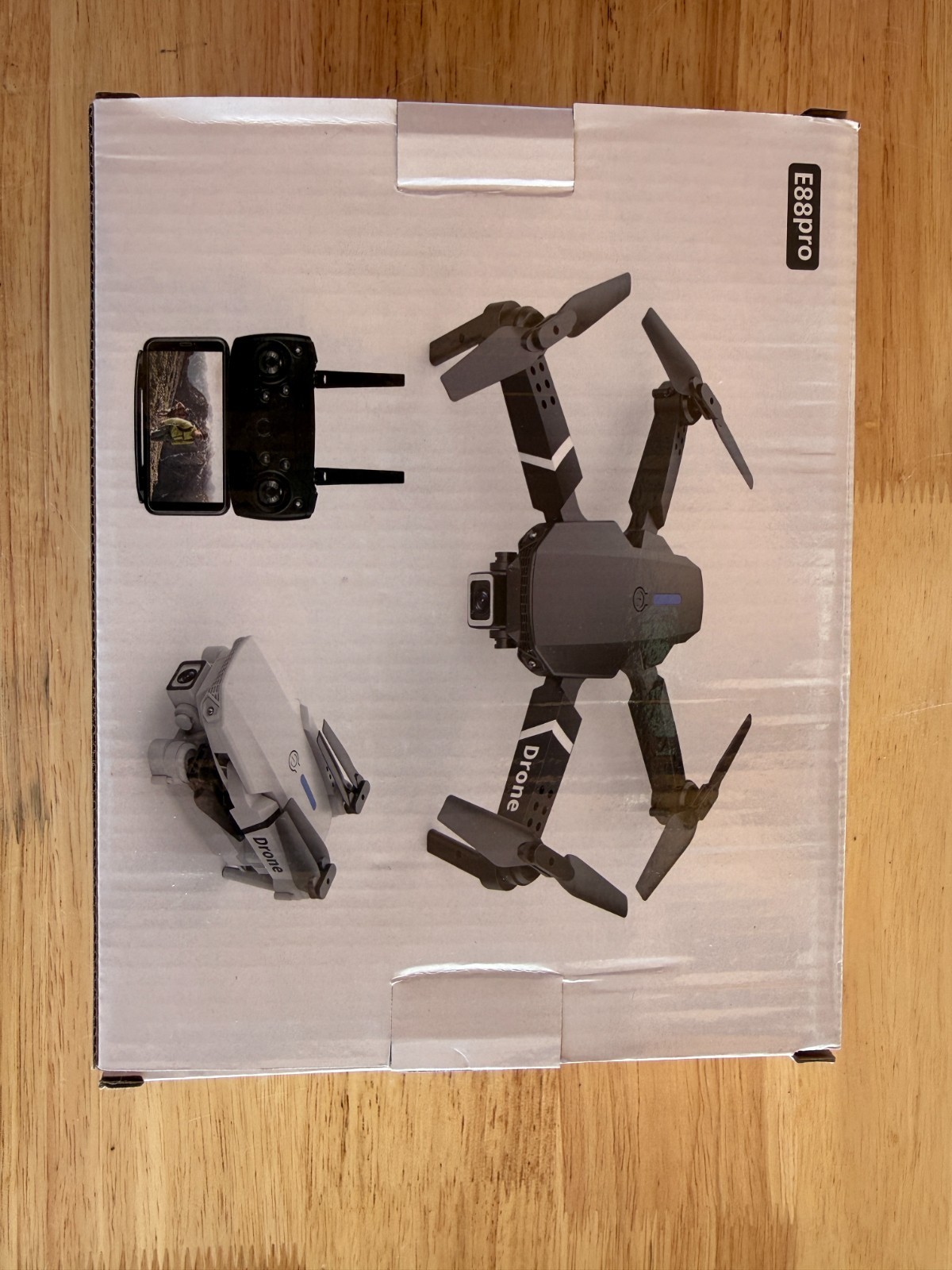 E88 Pro Foldable Drone w/ Dual Camera, Remote, Carry Case - Brand New