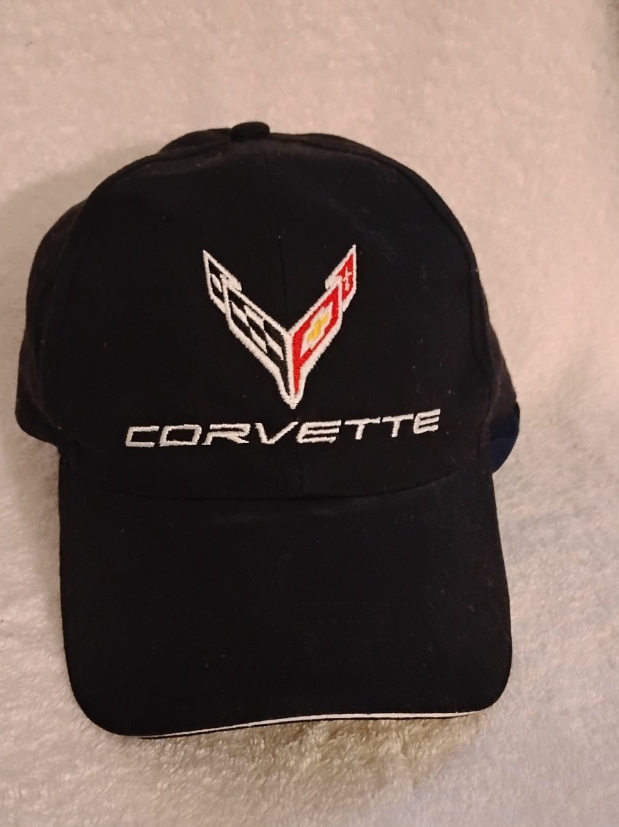 Chevrolet Corvette C7 Logo Black Baseball Hat Cap