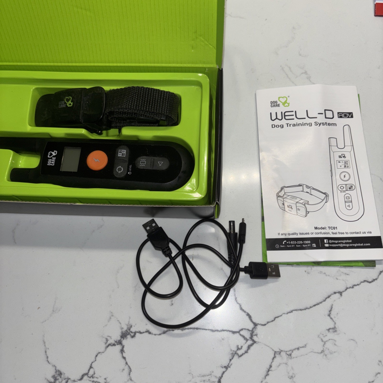Dog Care WELL-D TC01 Dog Training E-Collar With Remote