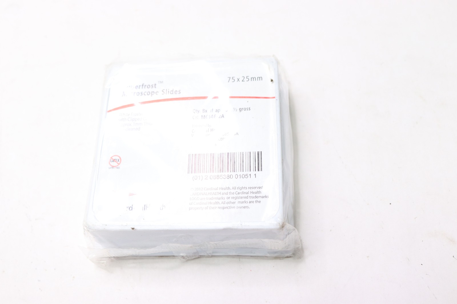 (72-Pk) Cardinal Health Microscope Slides Frost 45 Deg 75 MM x 25 MM M6146-2A