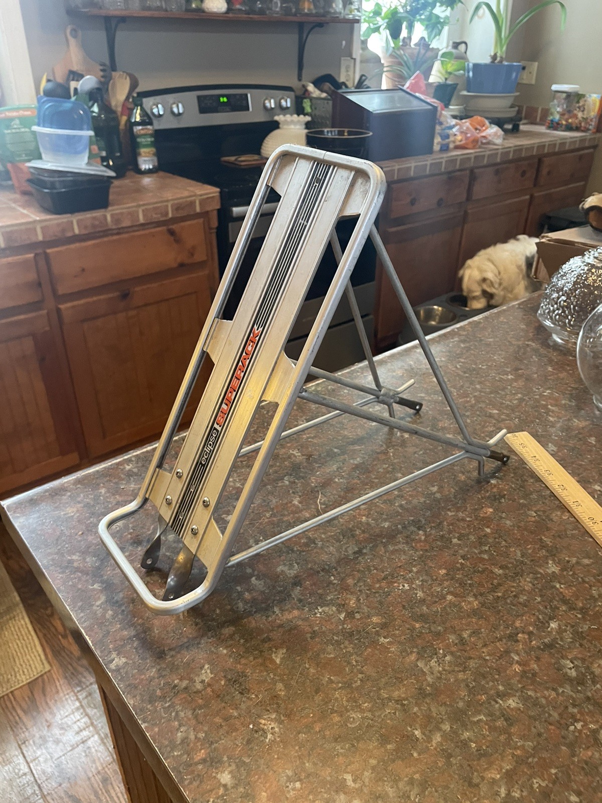 Vintage ECLIPSE Super Rack 15” Rear Bike Rack Aluminum Gray Cargo Carrier