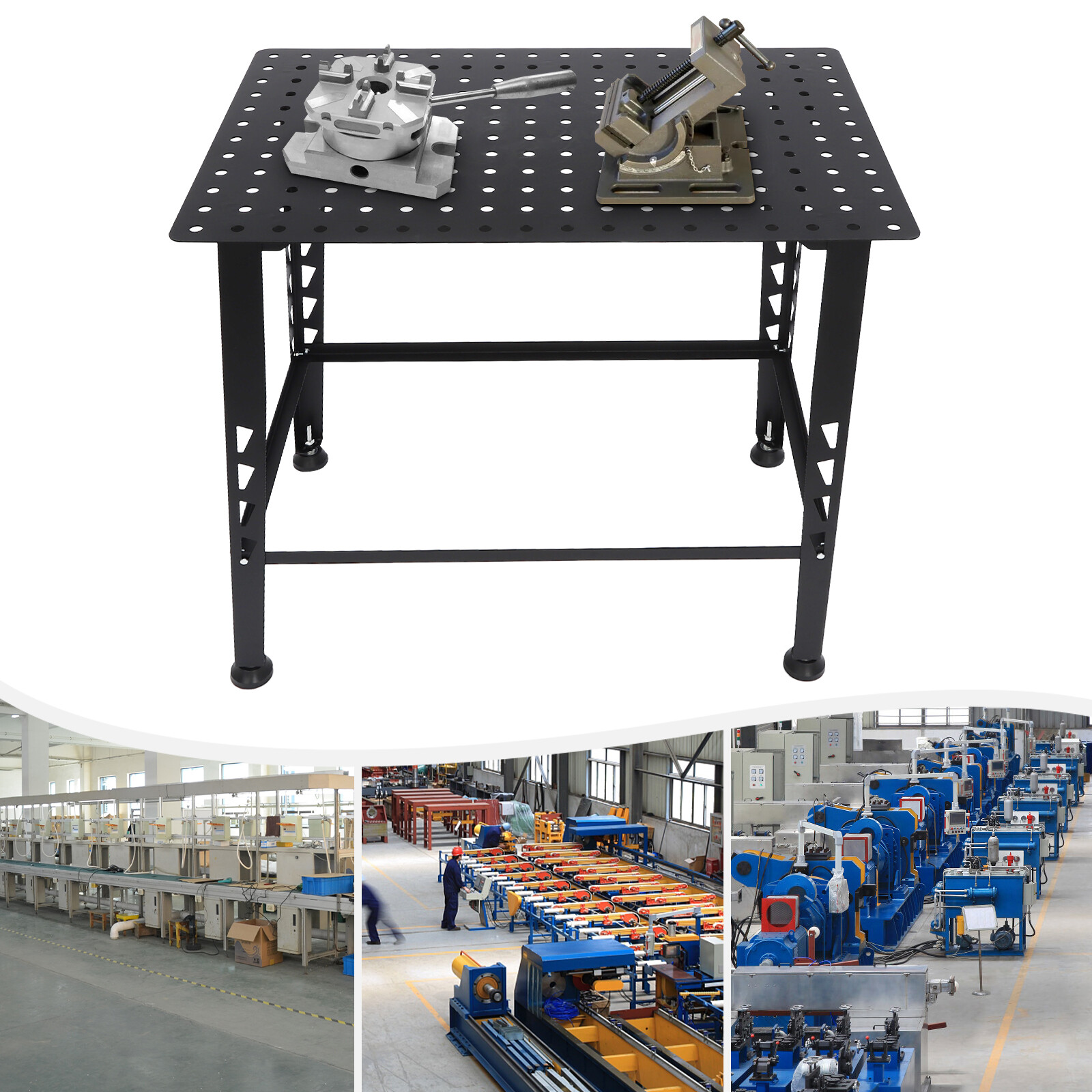 600LBS 36x24 Steel Welding Table Welding Fabrication Table Universal Work Table