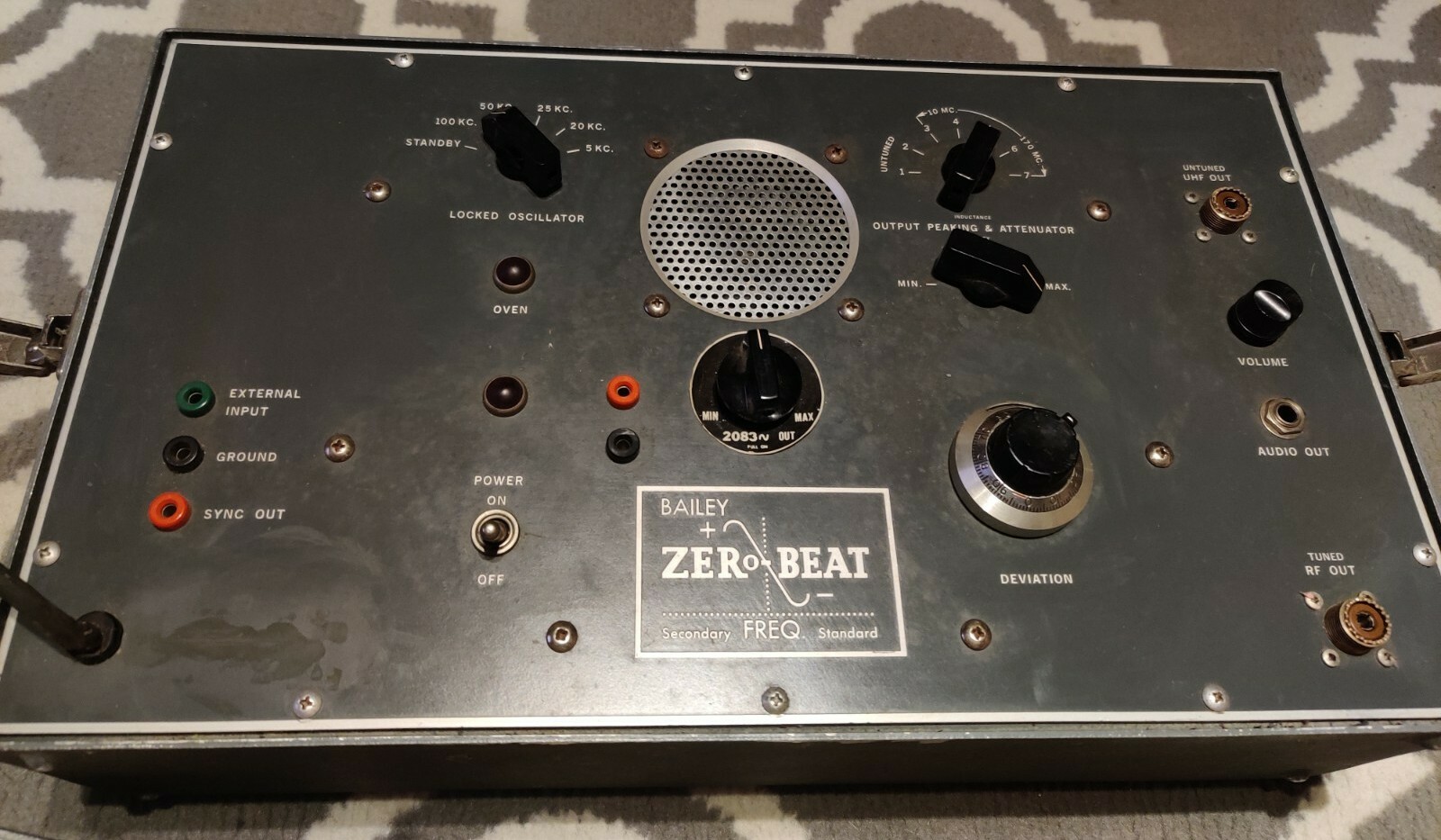 VINTAGE Eltec Labs BAILEY ZEROBEAT Secondary Frequency Standard Ham radio 1960s