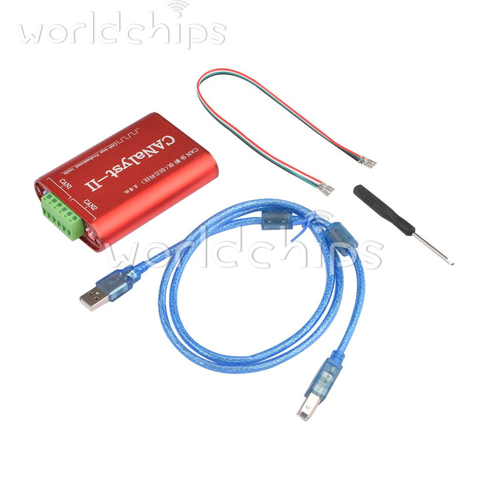 2CH USB To CAN Adapter Analyzer, 2500 VRMS, Support CANOpen J1939 DeviceNet iCAN