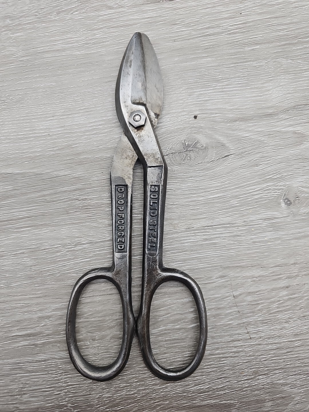 Wiss Inlaid 8in Industrial Scissors Steel Forged USA A-12 Vintage