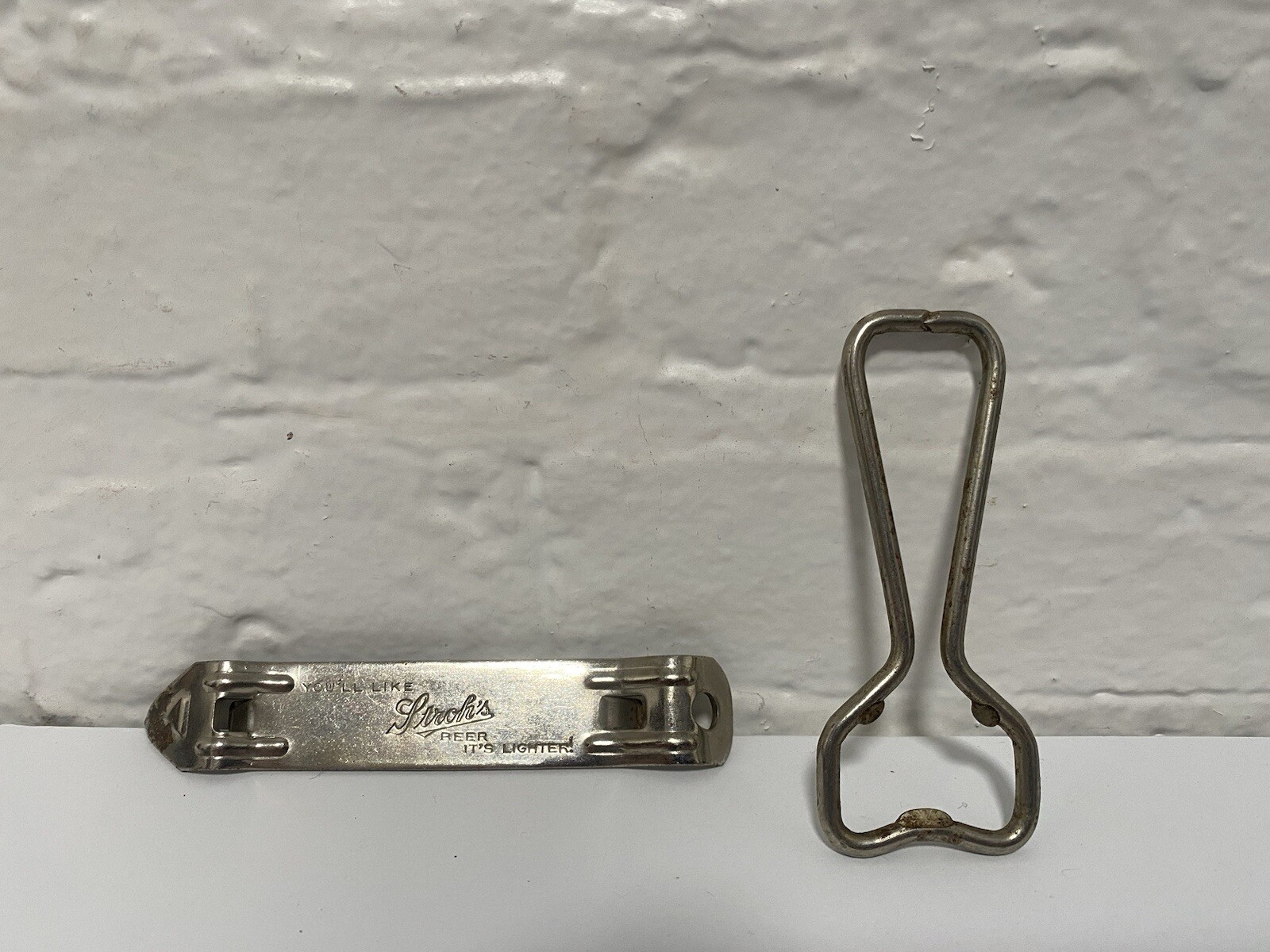 Vintage Strohs Beer Bottle Can Opener With Other Vintage Opener Lot 2