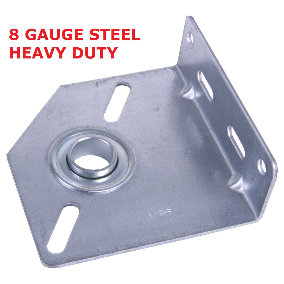 Garage Door Center Spring Anchor Center Plate with Bearing 3 3/8" 8 GAUGE Steel