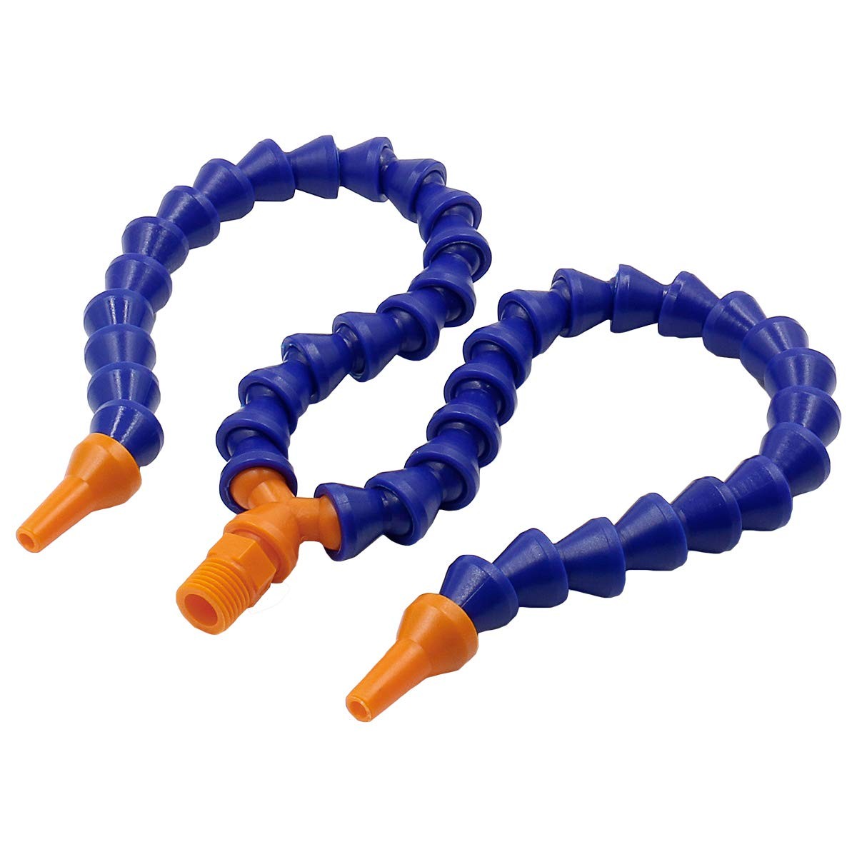Baomain 1/4" PT Male Thread Y Shape 12 inches long, 1/4 inch diameter, Blue