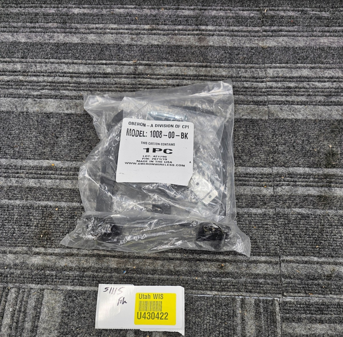 Oberon Right-Angle WI-FI Access Point WALL & Joist Bracket, 1008-00-BK